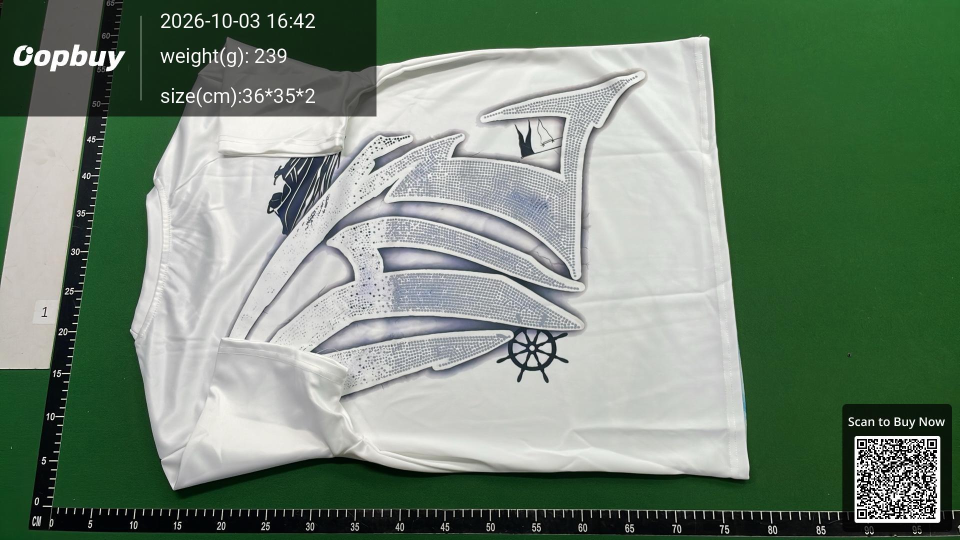 Foto QC 7 de EM T-shirt Retro Angel Emotion Print White