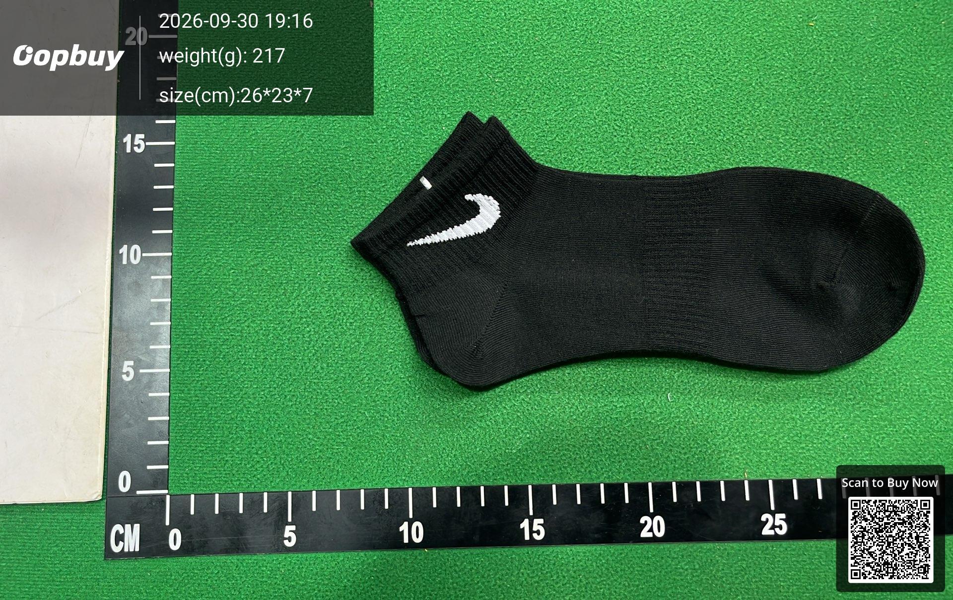 Foto QC 1 de Nike Crew Socks Cushioned White Black