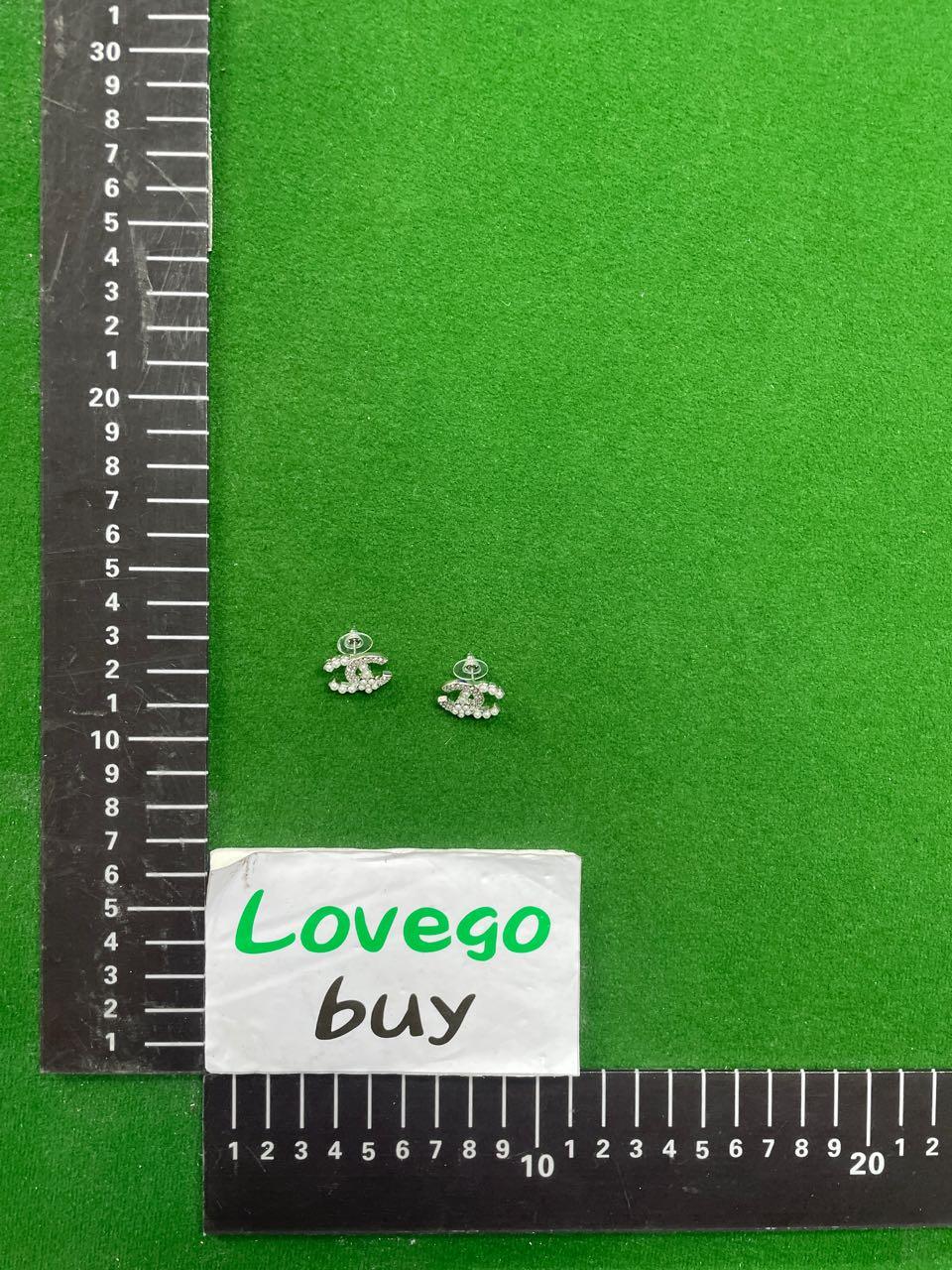 Foto QC 1 de Chanel CC Earrings Metal Strass Gold