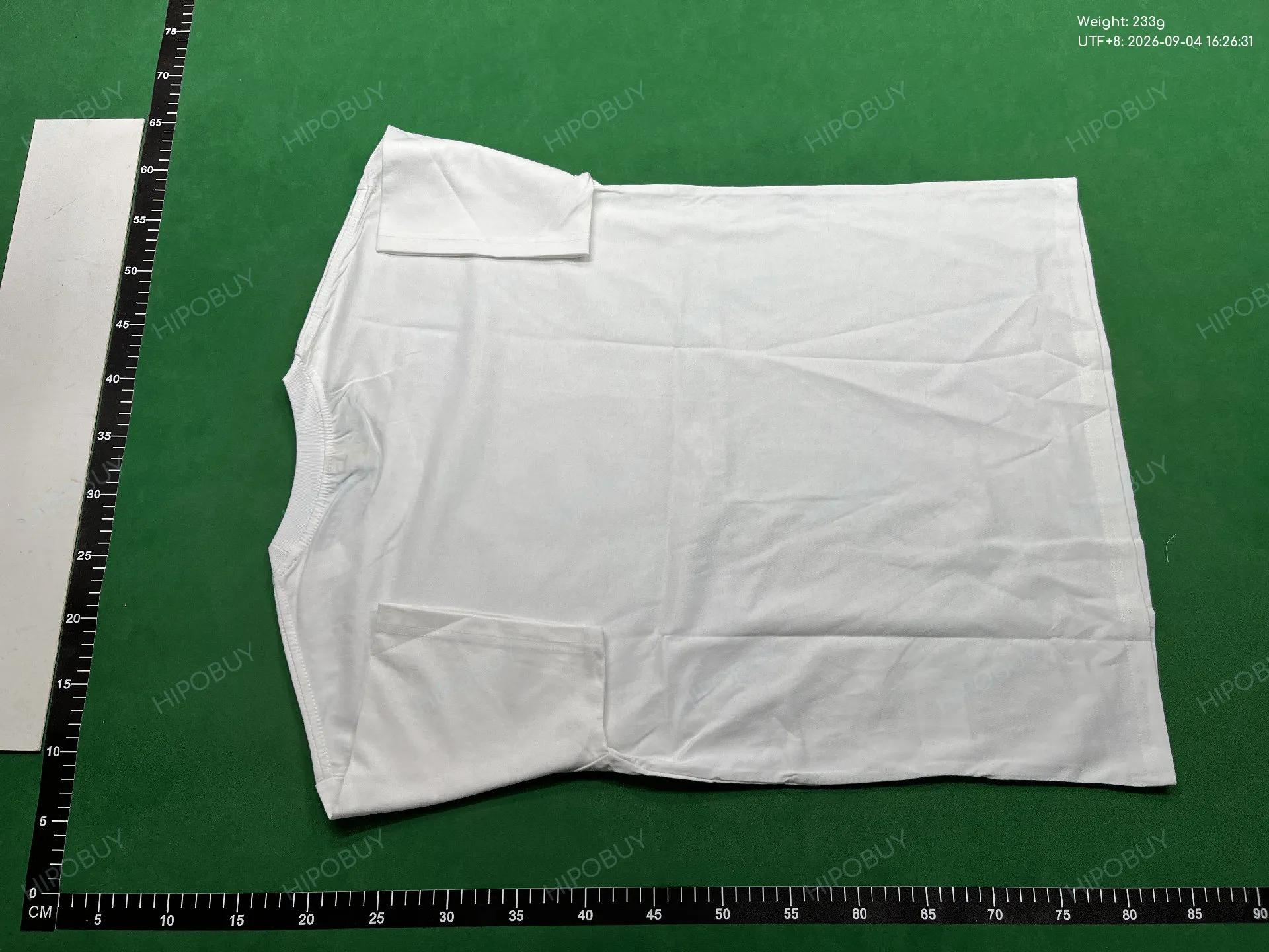 Foto QC 7 de Saint Laurent YSL Logo Print T-shirt White