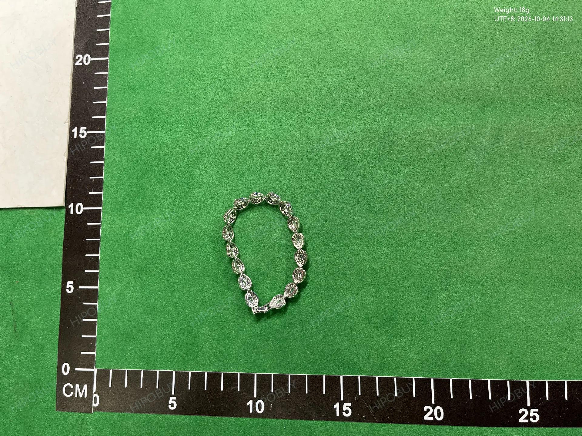 Foto QC 2 de Unbranded Bracelet Metal Crystal Green