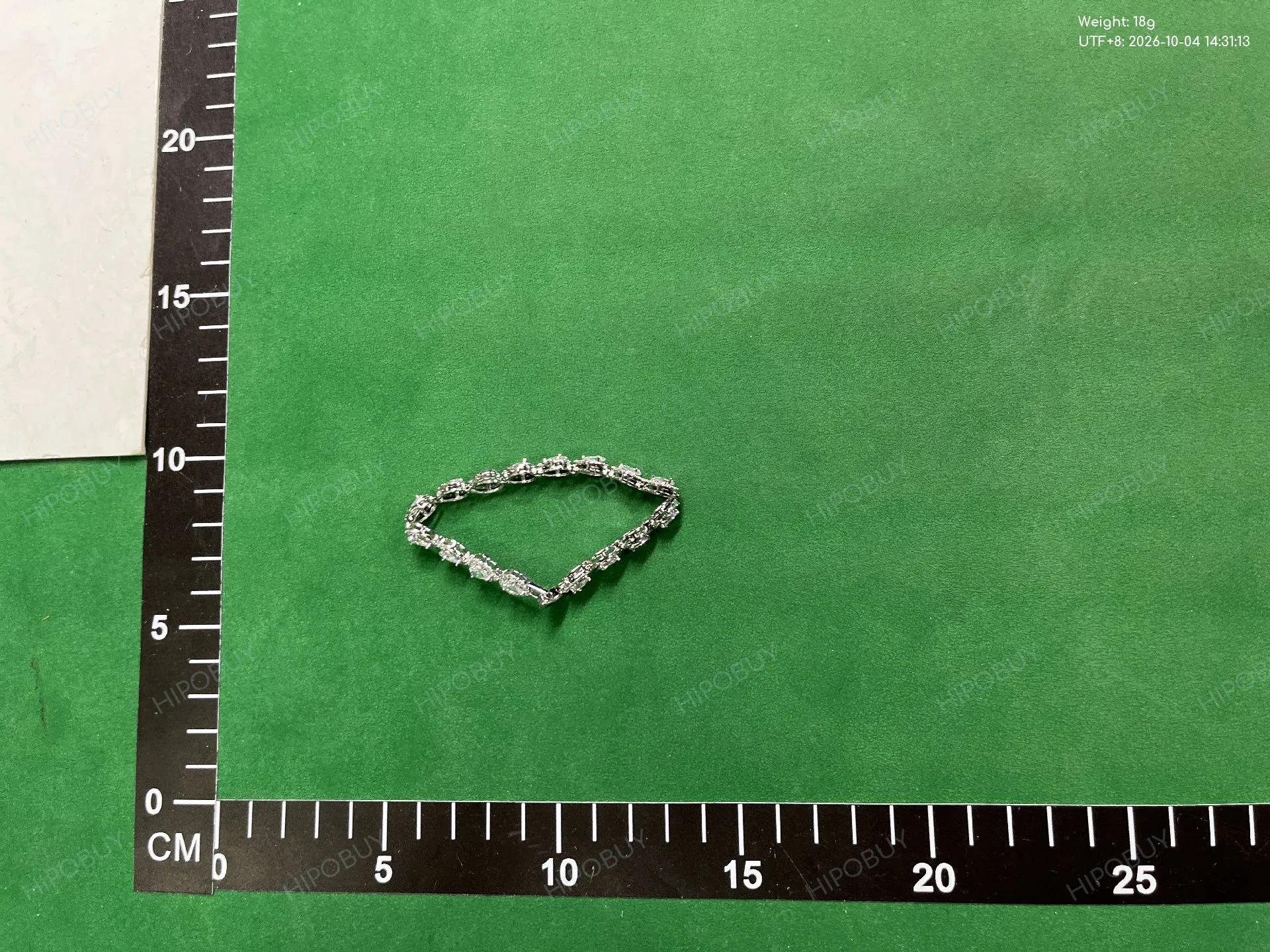 Foto QC 3 de Unbranded Bracelet Metal Crystal Green