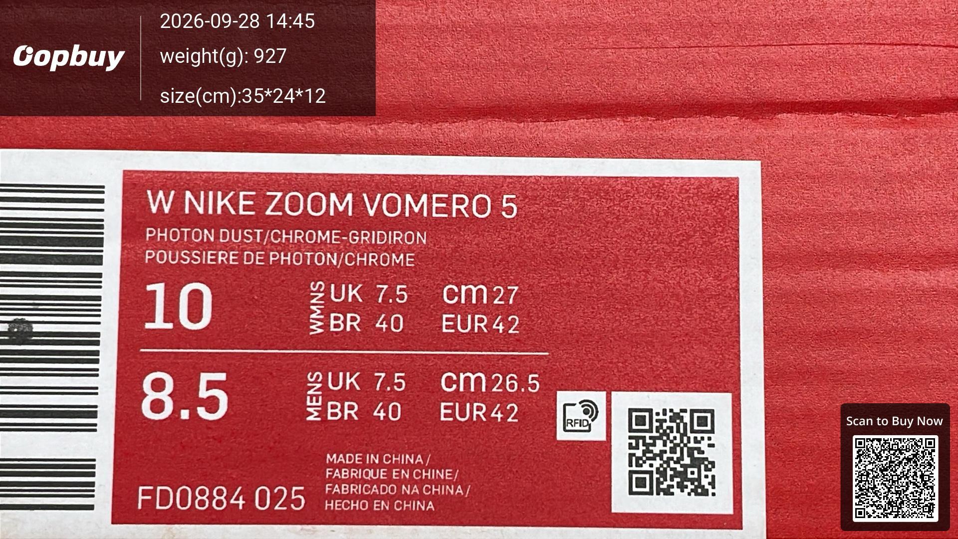 Foto QC 2 de Nike Zoom Vomero 5 Photon Dust Metallic Silver FD0884-025
