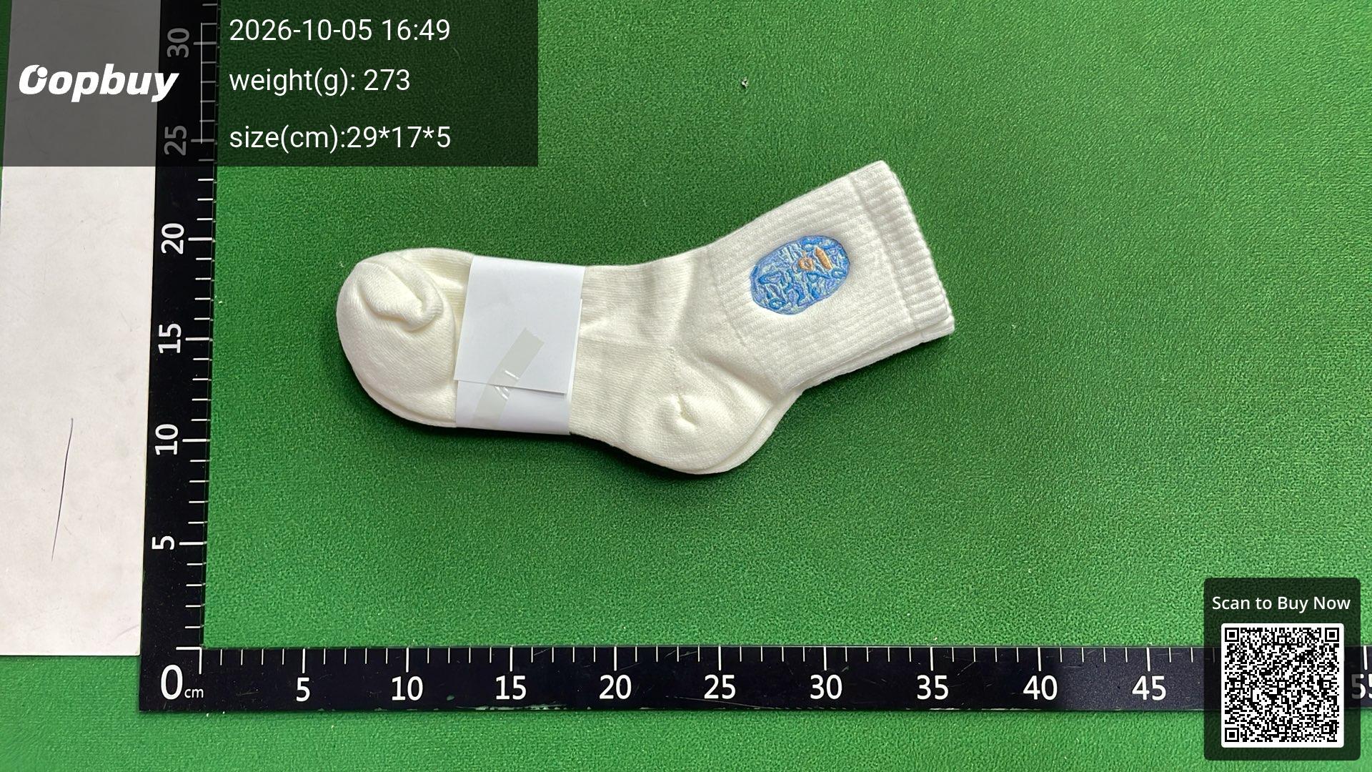 Foto QC 2 de BAPE Crew Socks Ape Head Black