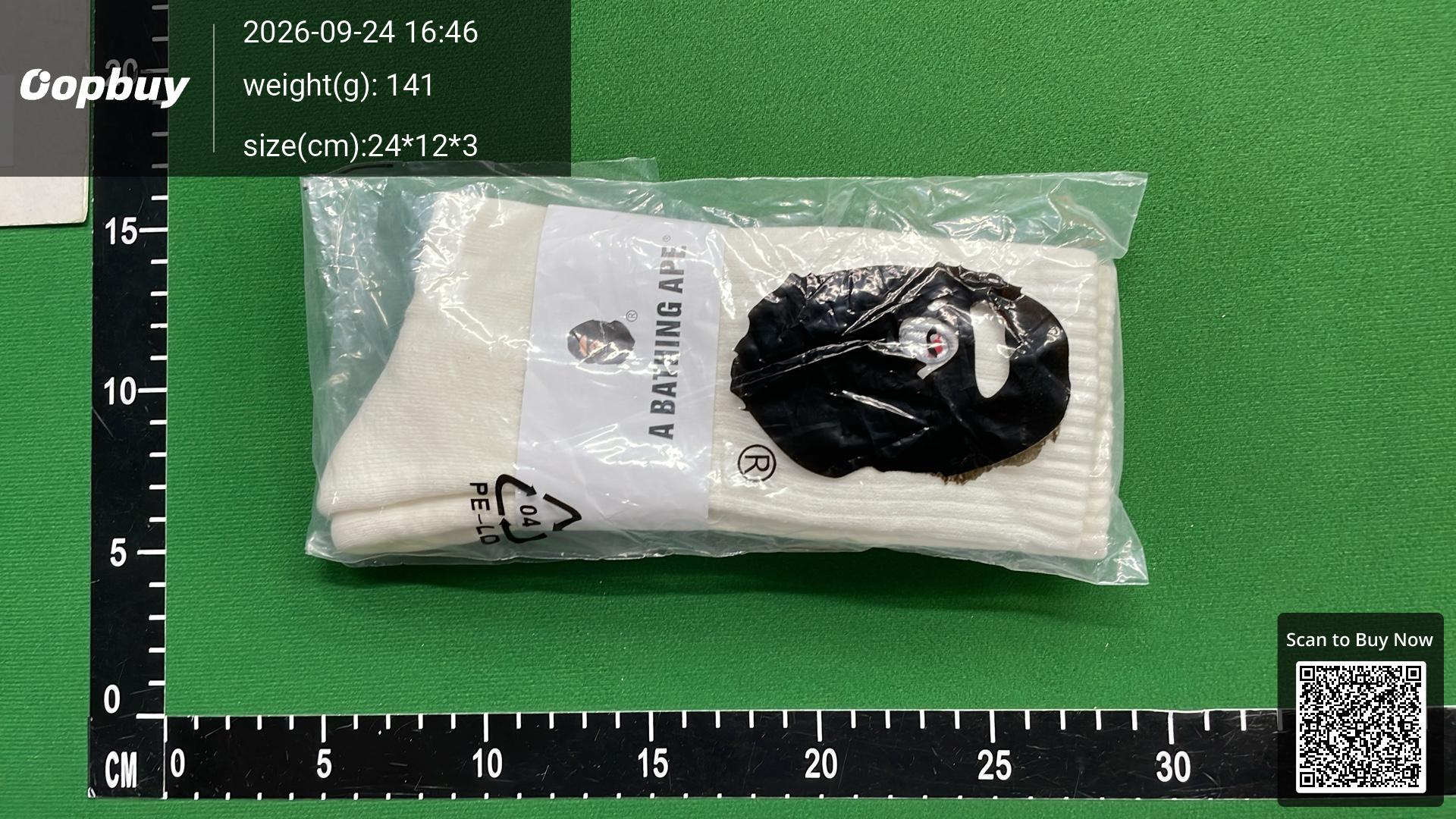 Foto QC 7 de BAPE Crew Socks Ape Head Black