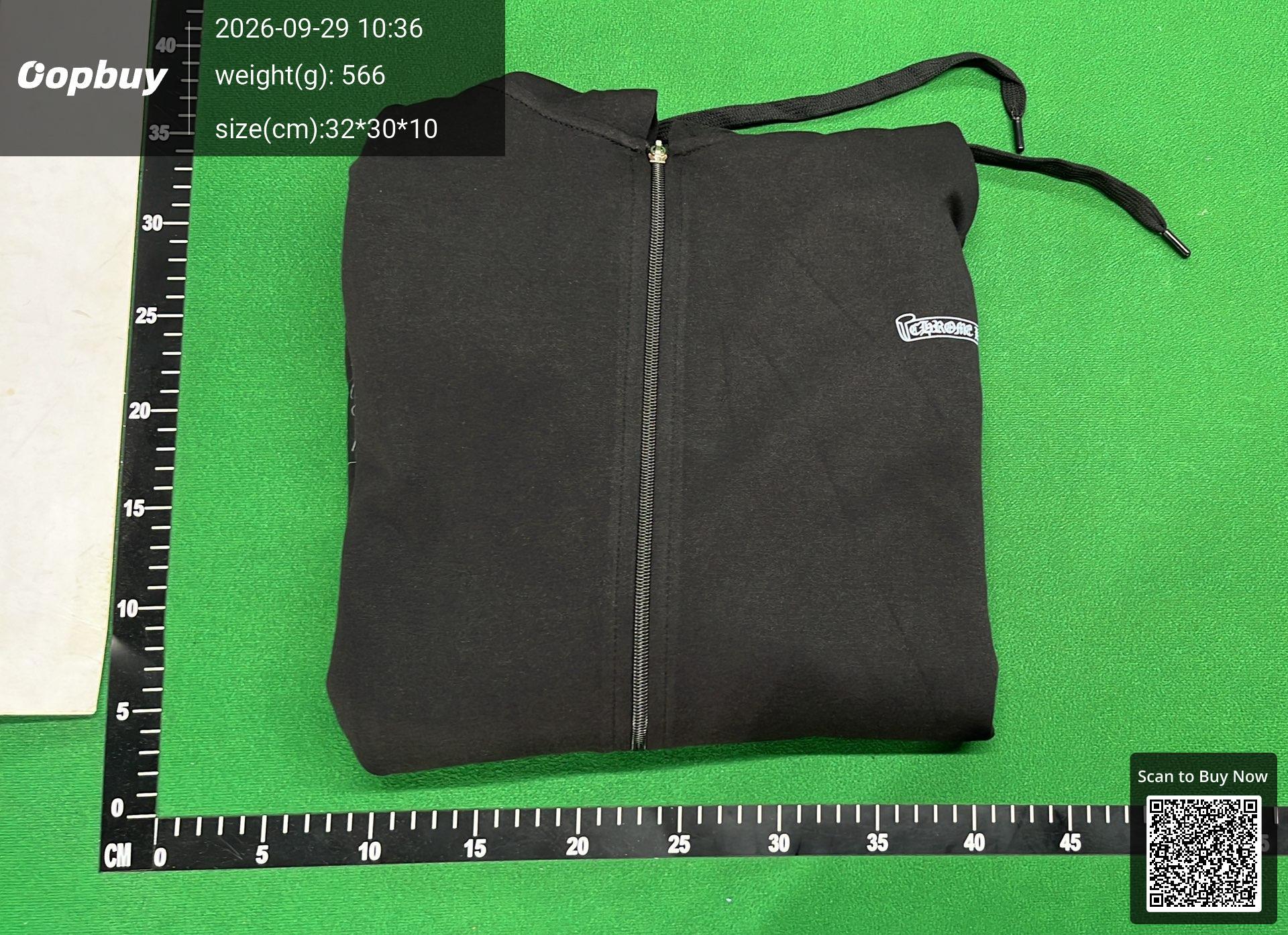 Foto QC 8 de Chrome Hearts Horseshoe Cross Zip-Up Jacket Black
