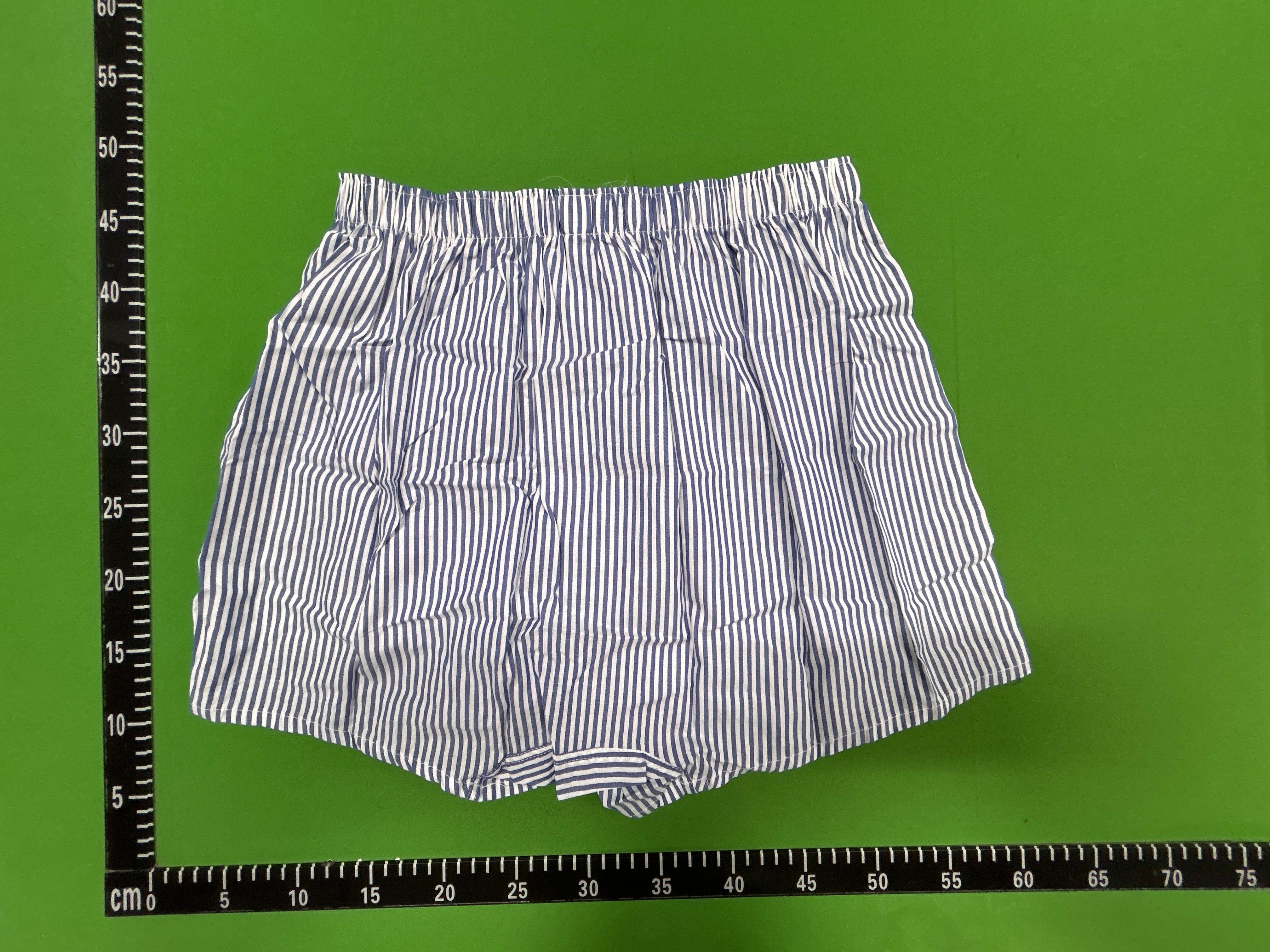 Foto QC 8 de ERL Underwear Cotton Checked Boxer Shorts Grey