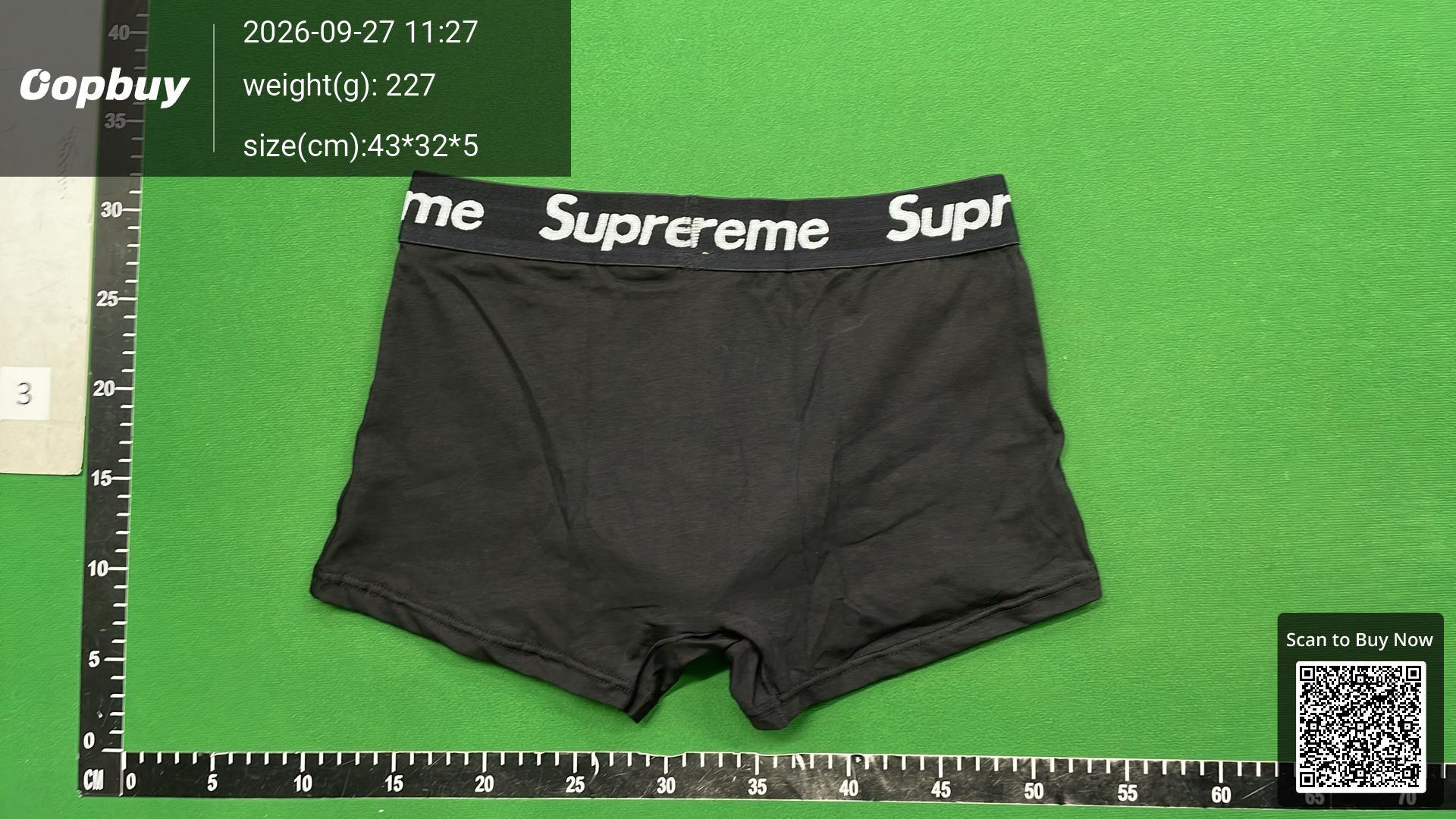 Foto QC 7 de Supreme Underwear Cotton Boxer Briefs Red