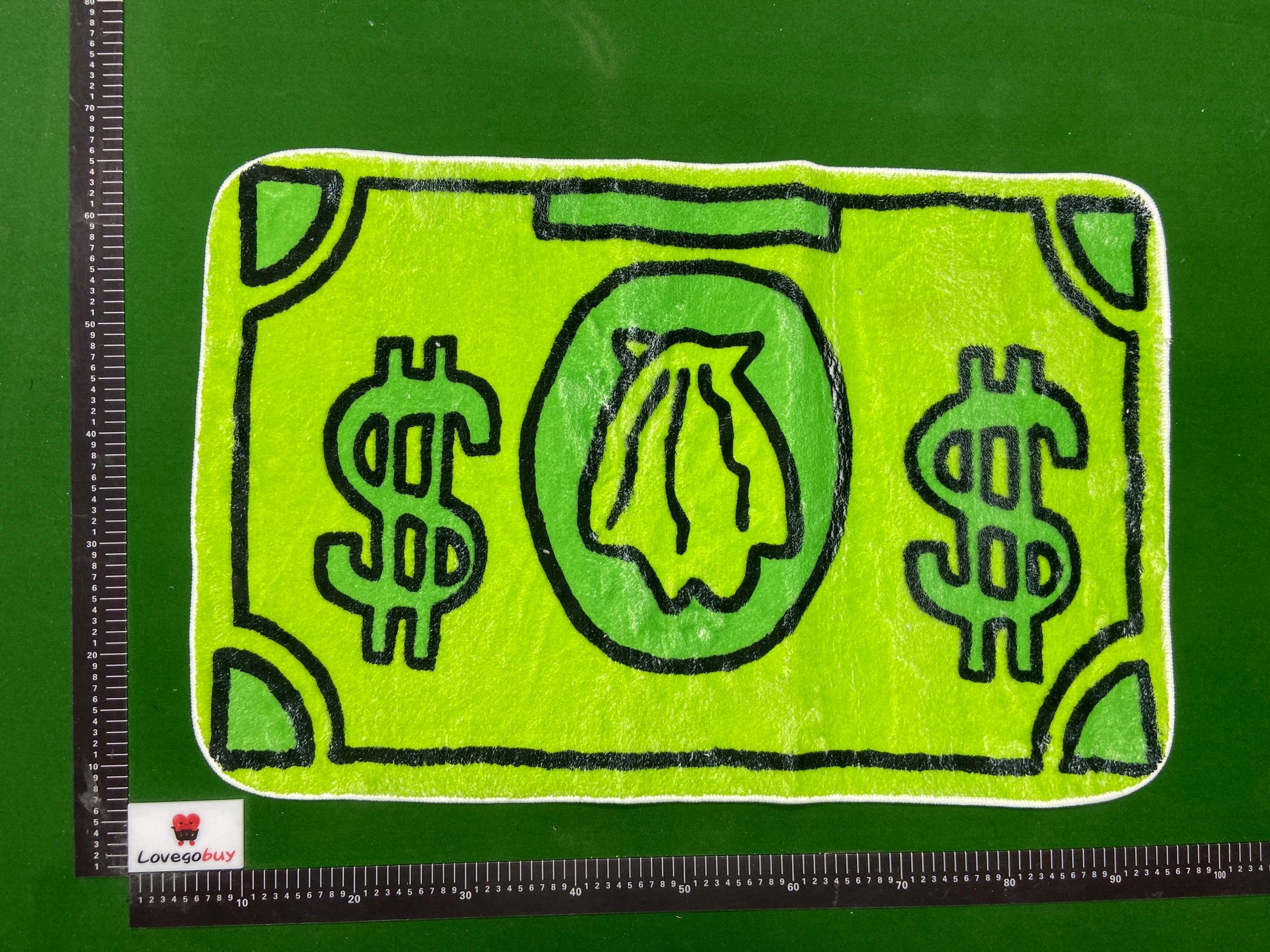 Foto QC 8 de Dollar Bill Rug Green