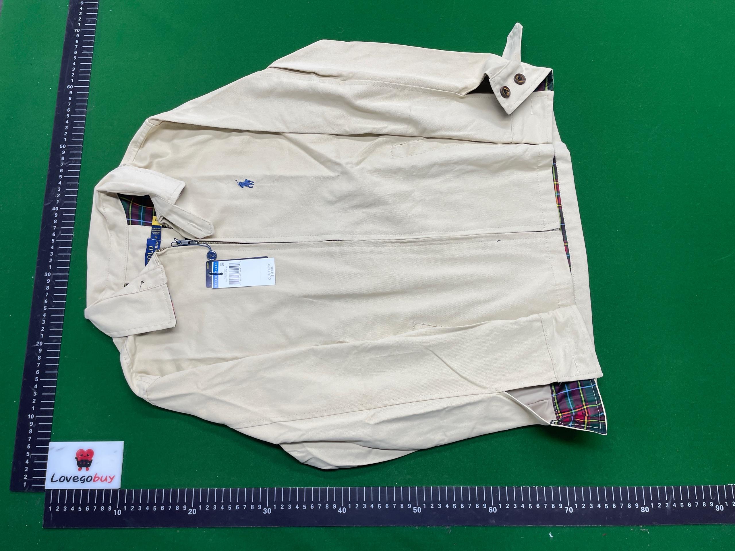 Foto QC 6 de Other Harrington Jacket Corduroy Collar Plaid Lined Off-White Red
