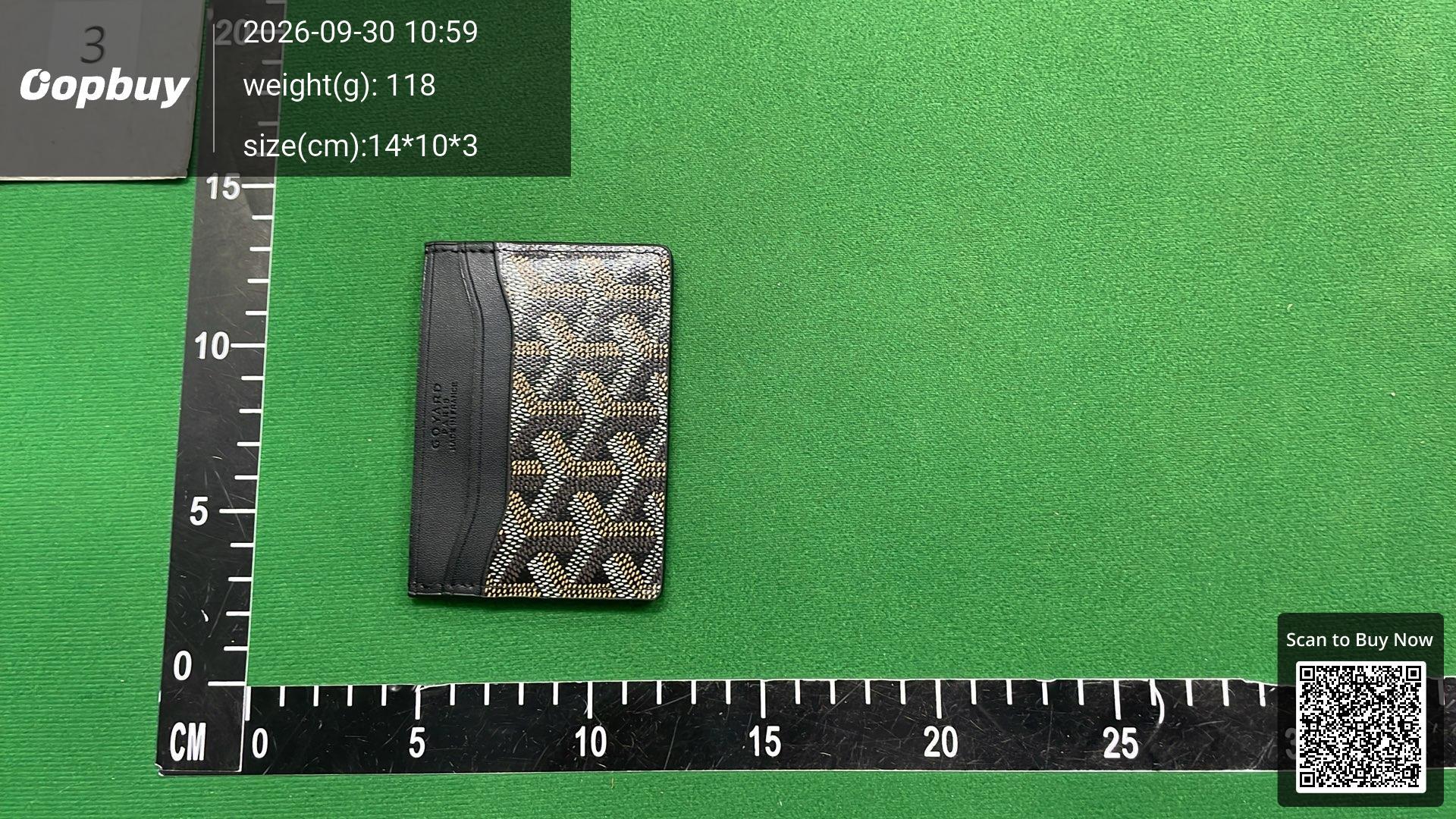 Foto QC 1 de Goyard Matignon GM Wallet Goyardine Blue