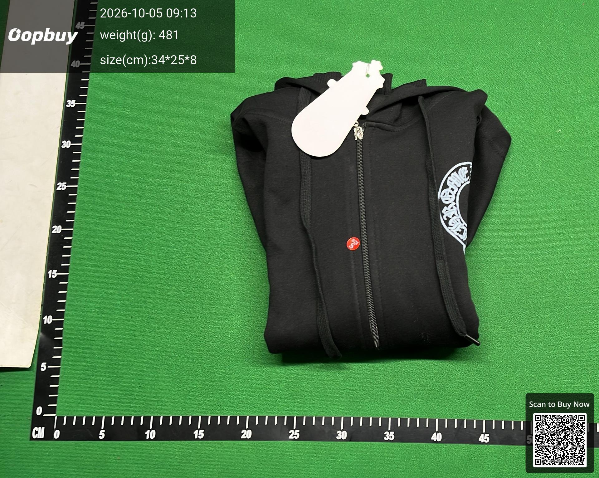 Foto QC 4 de Chrome Hearts Horseshoe Cross Zip-Up Jacket Black