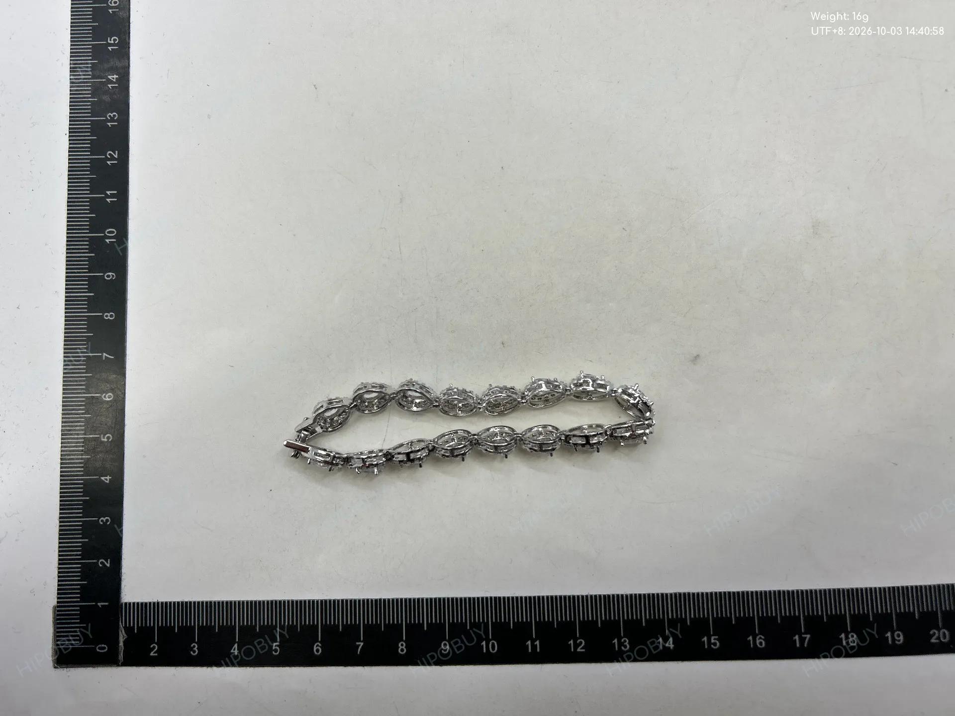 Foto QC 4 de Unbranded Bracelet Metal Crystal Green