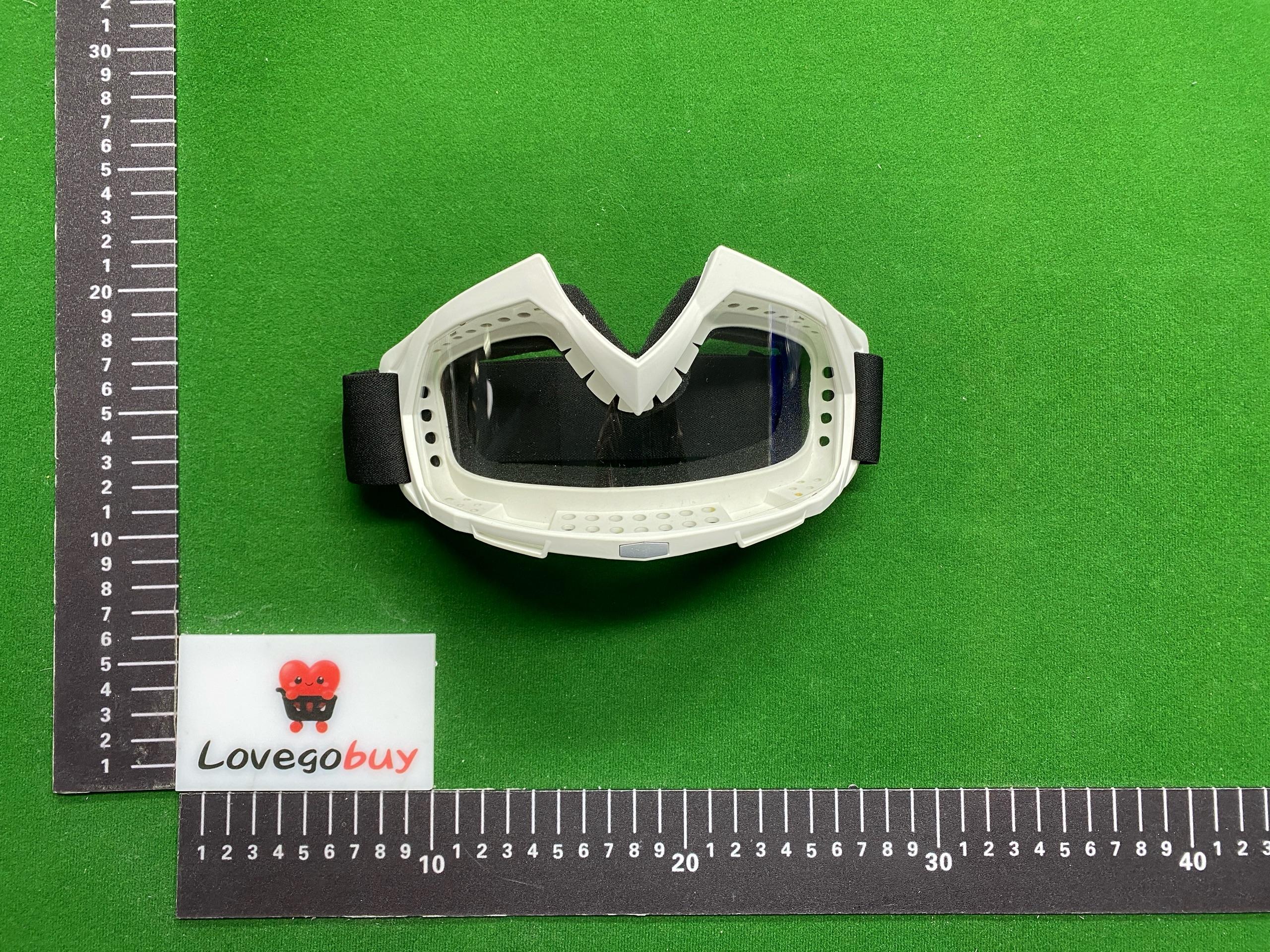 Foto QC 2 de Other Off-Road Plastic Goggles White Yellow Mirror