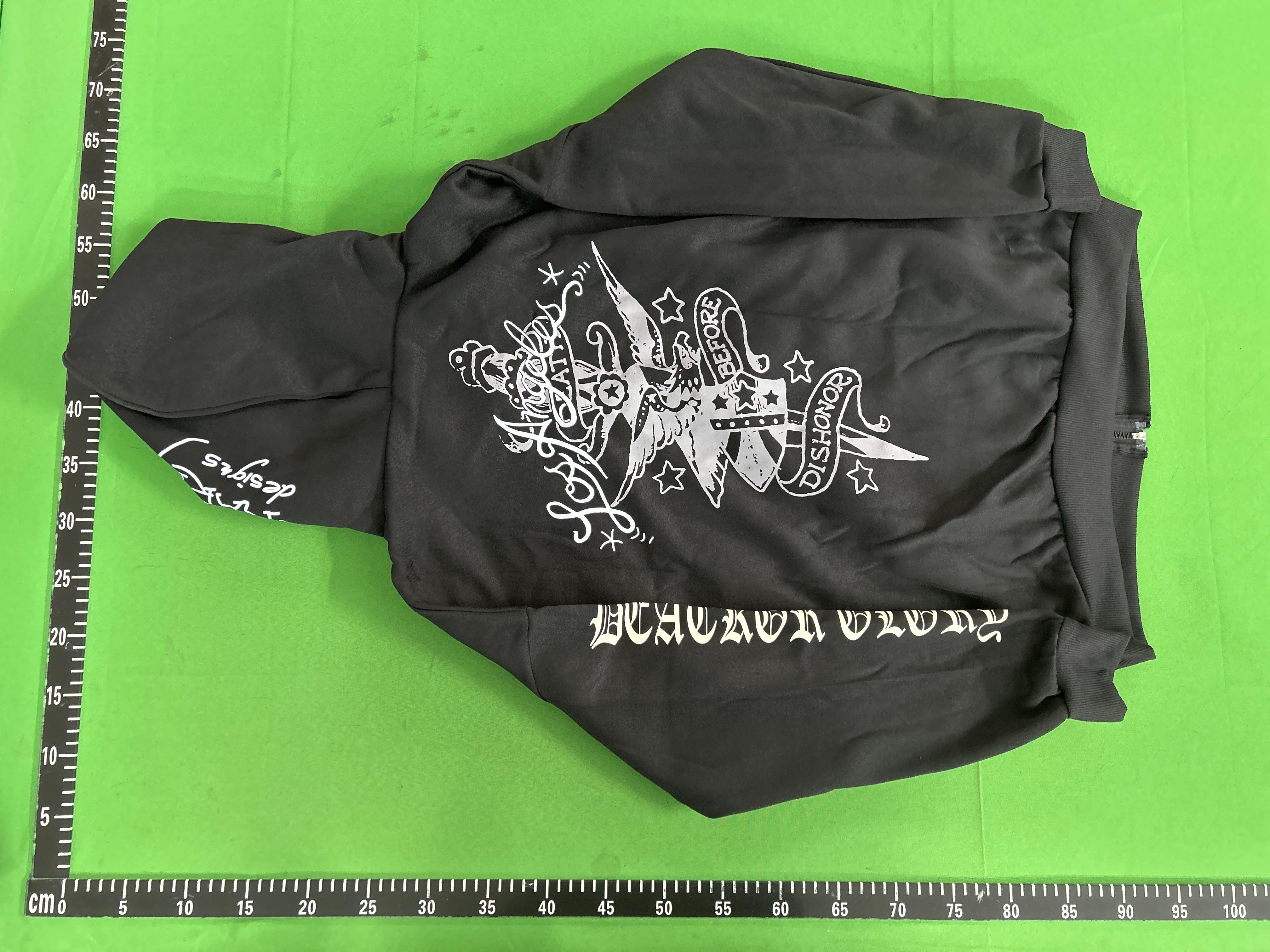 Foto QC 8 de Ed Hardy Cream Soda Zip Sweater Skull Graphic Black