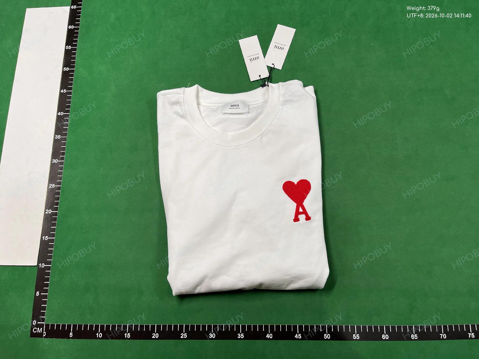 Foto QC 4 de Ami Paris Ami de Coeur T-shirt Charcoal