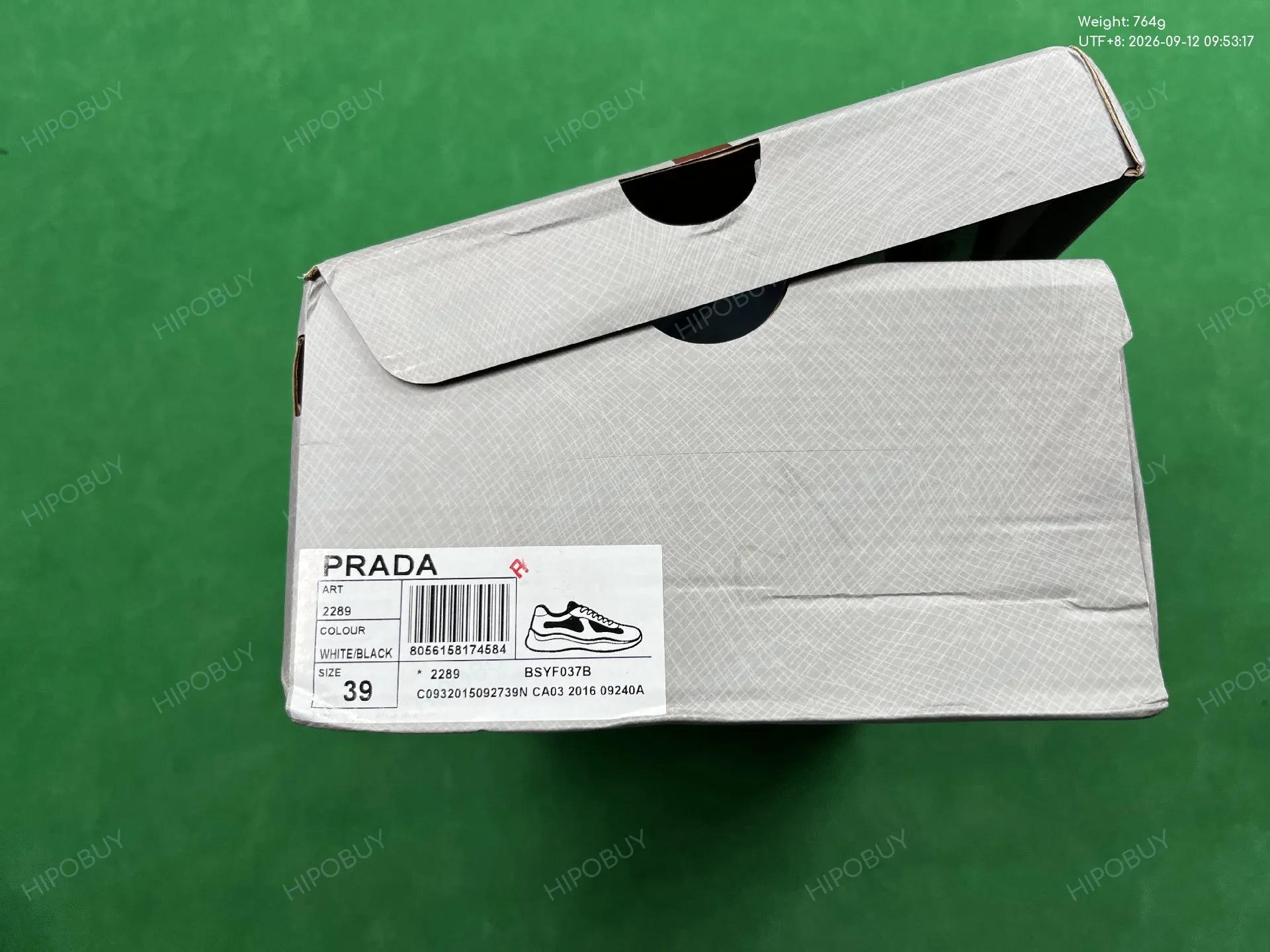 Foto QC 7 de Prada America's Cup Patent Leather Mesh Low Navy Silver