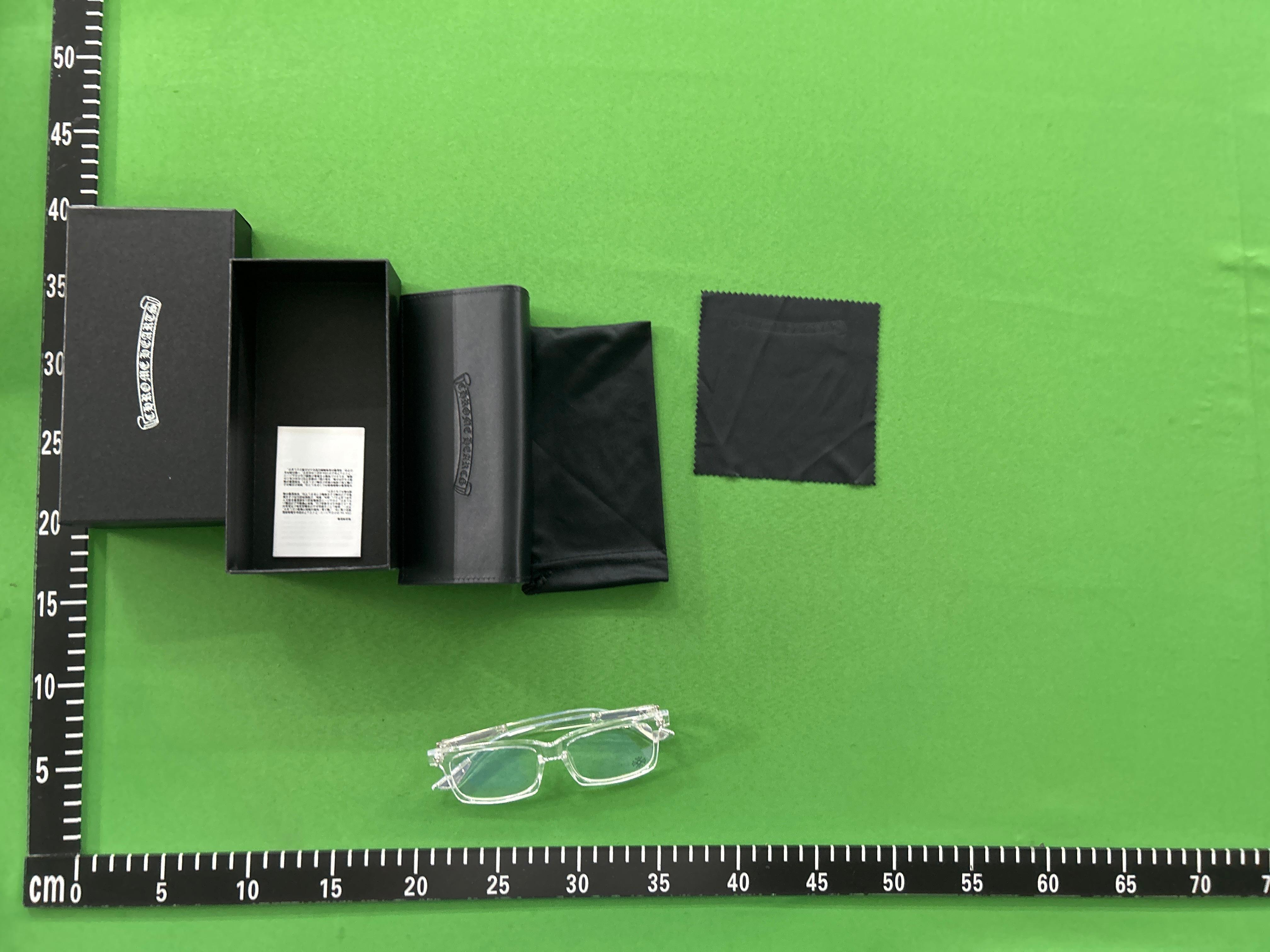 Foto QC 7 de Chrome Hearts Square-Frame Acetate Eyeglasses Black (2271)