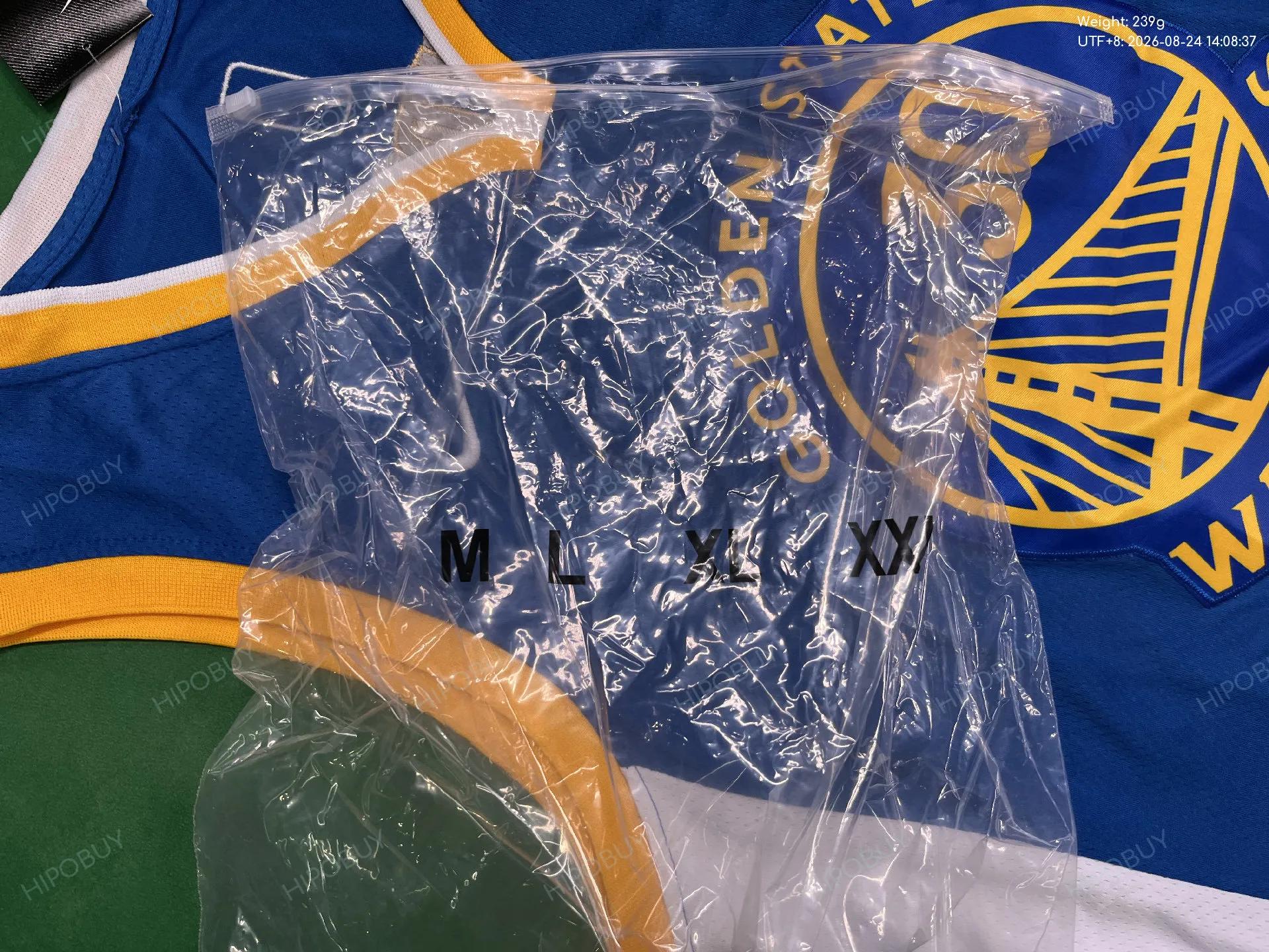 Foto QC 1 de Mitchell & Ness x Golden State Warriors Retro 2009/10 Stephen Curry Road Jersey Navy