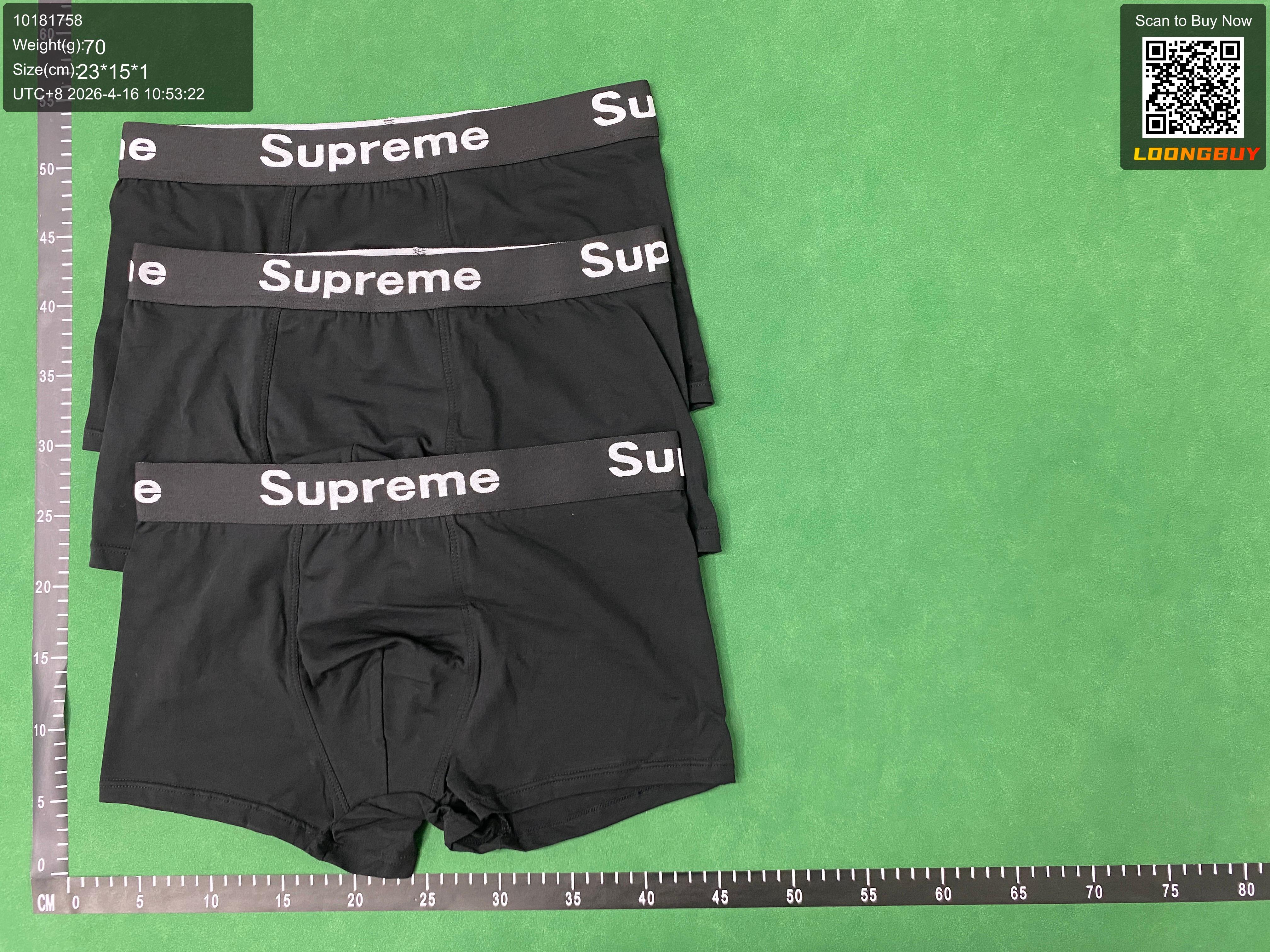Foto QC 1 de Supreme Underwear Cotton Boxer Briefs Multicolor