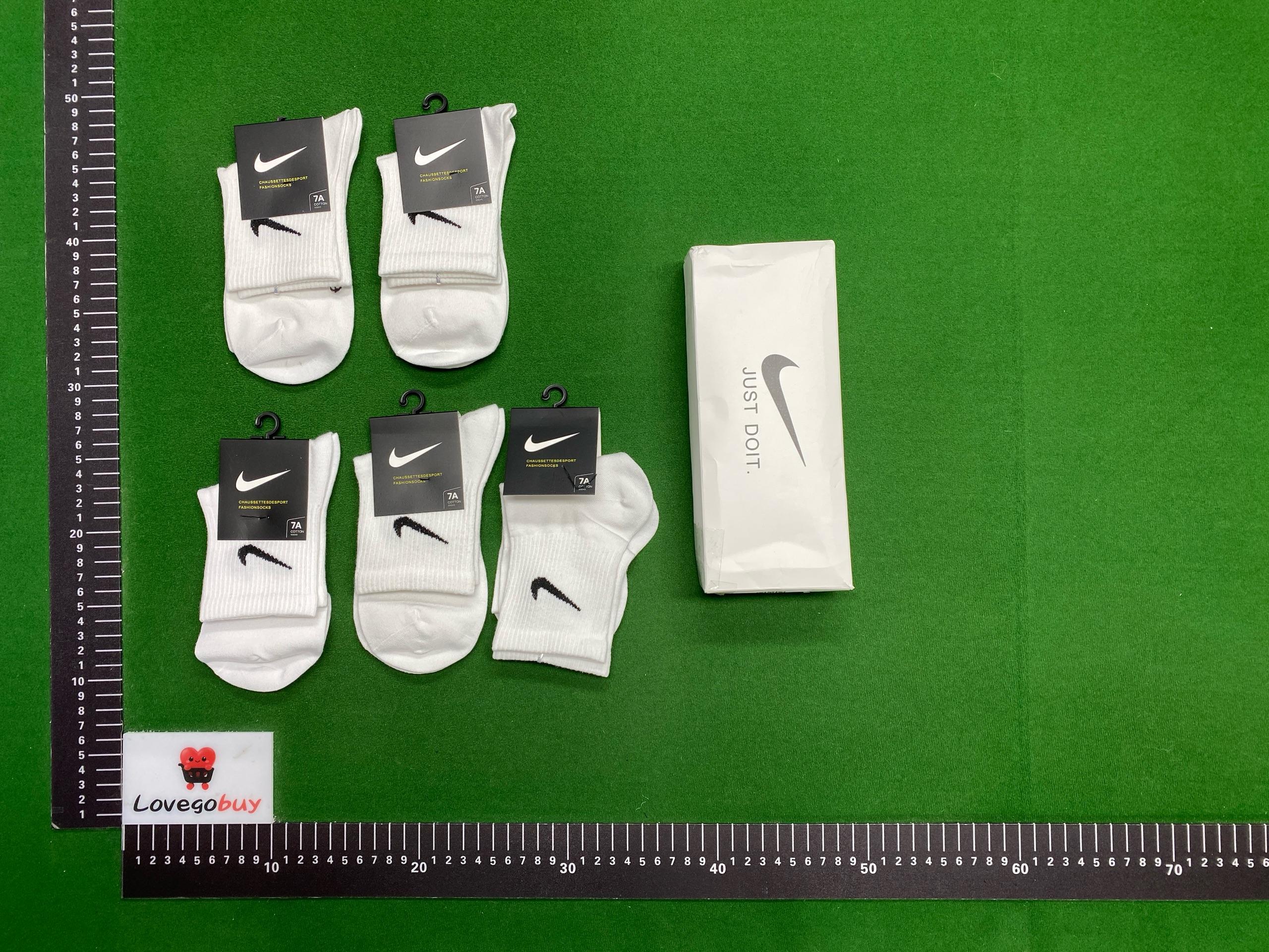 Foto QC 7 de Nike Everyday Lightweight Crew Socks Dri-FIT Black White