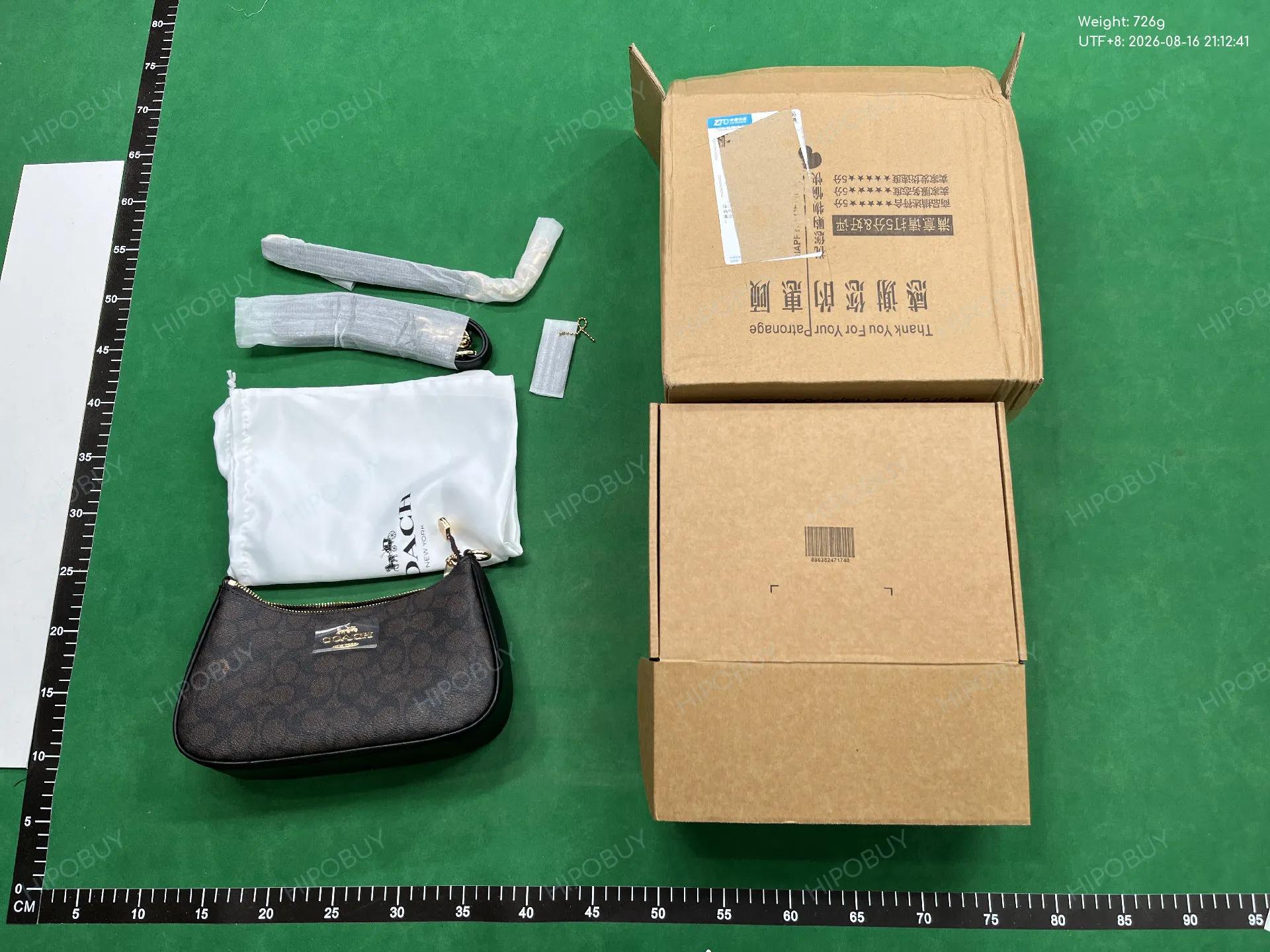 Foto QC 8 de Coach Rowan Satchel Mini Signature Canvas Brown