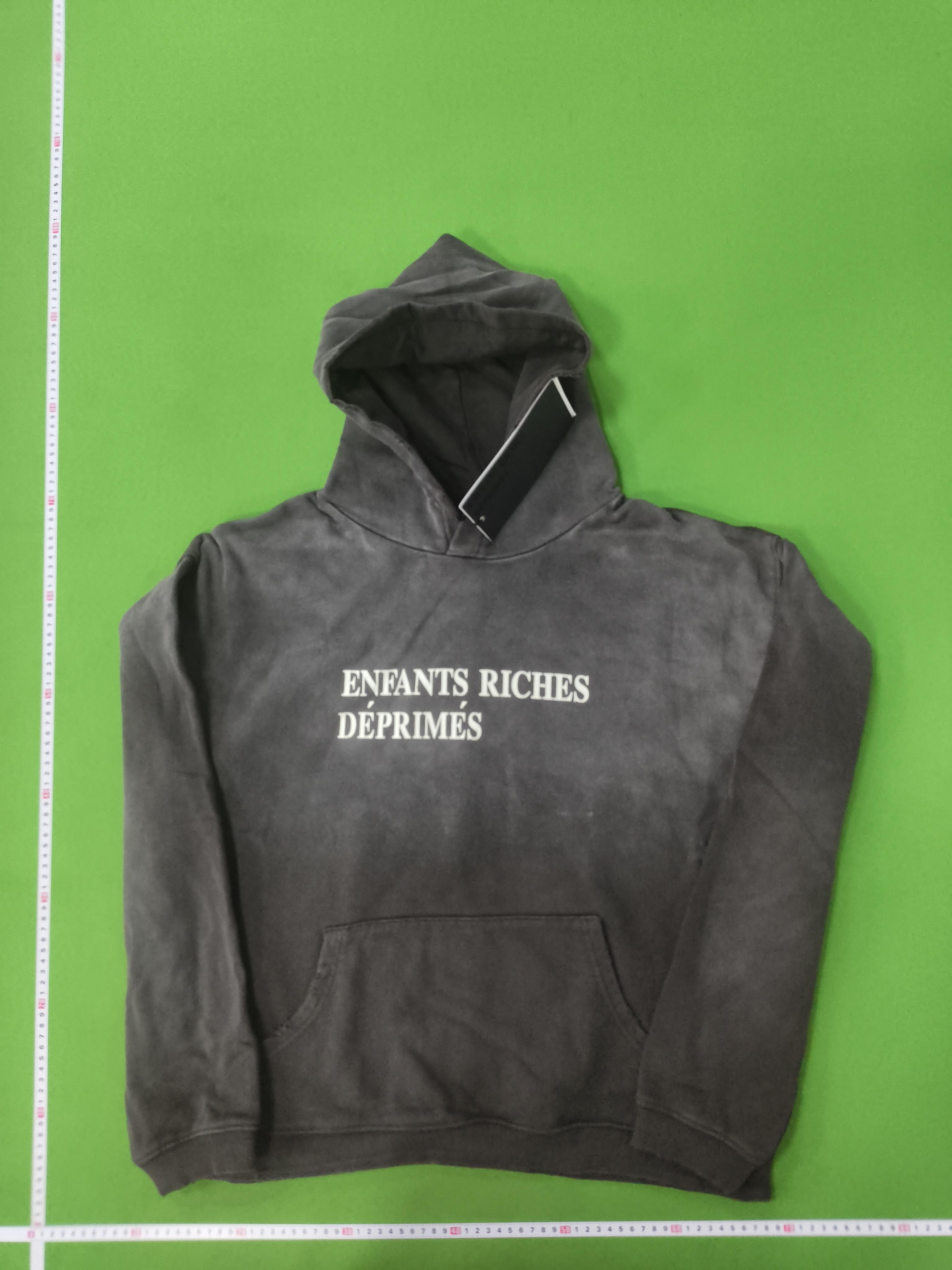Foto QC 8 de Enfants Riches Déprimés Hoodie Sun Faded Classic Logo Teal Blue