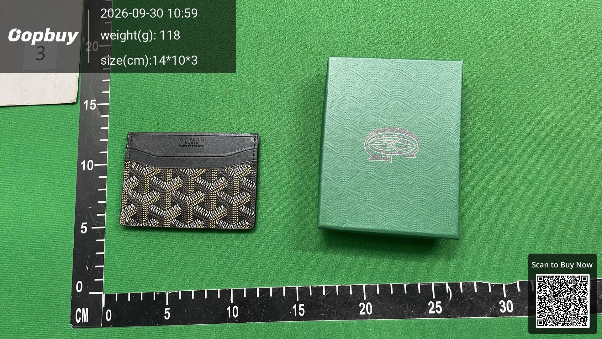 Foto QC 3 de Goyard Matignon GM Wallet Goyardine Blue