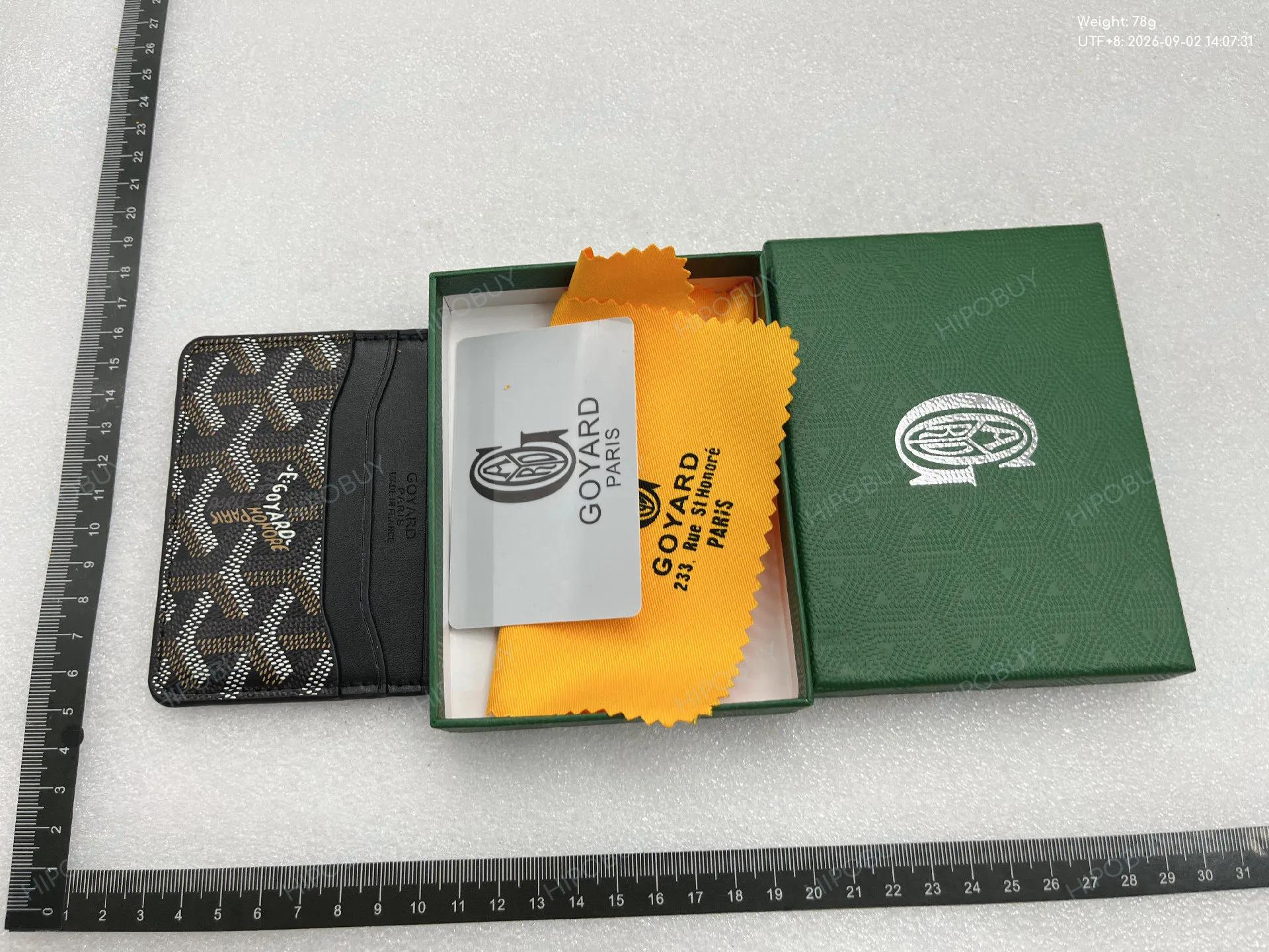 Foto QC 3 de Goyard Saint Sulpice Card Holder Goyardine Green