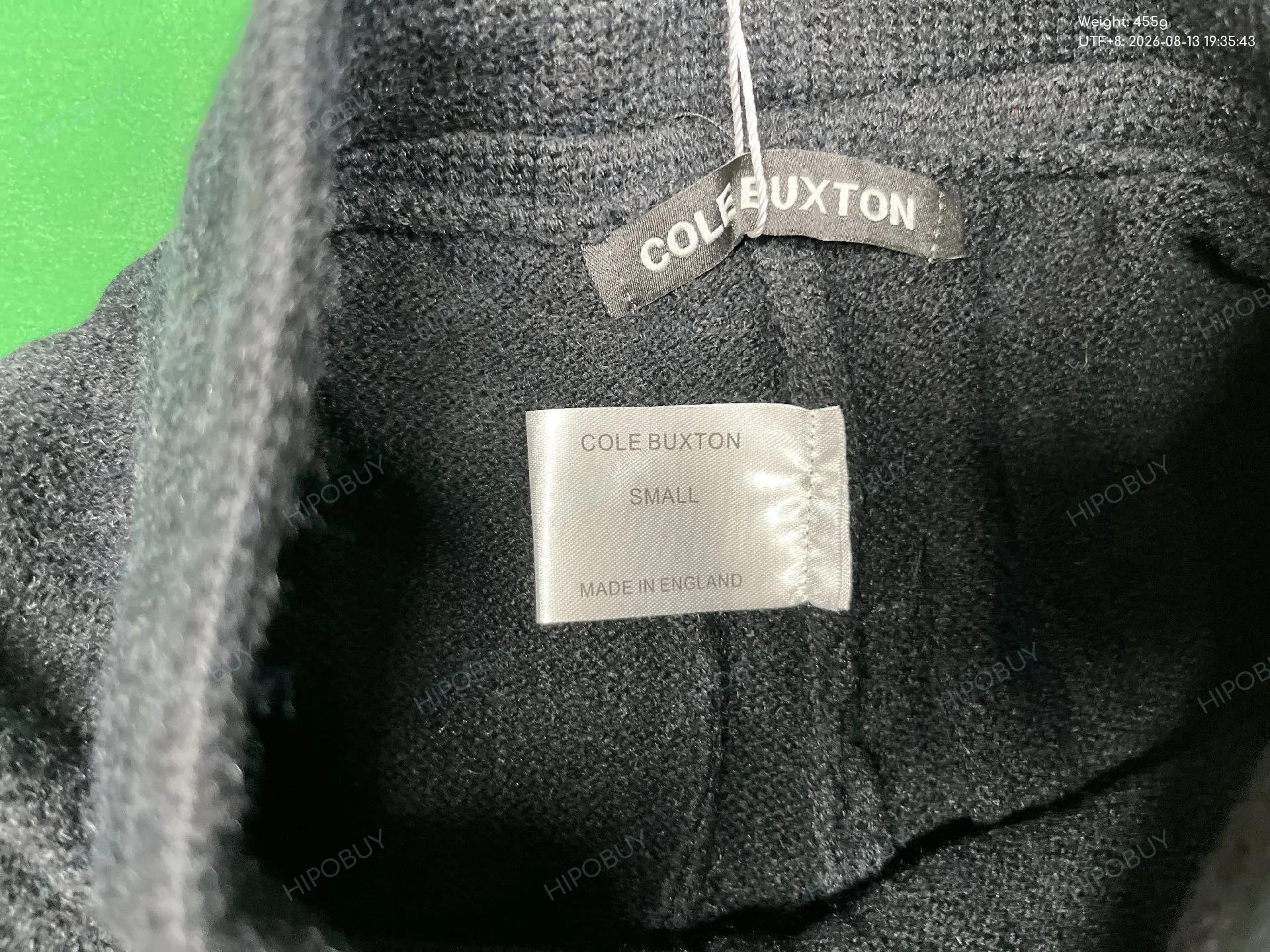 Foto QC 1 de Cole Buxton CB Logo Knit Hoodie Sweater White