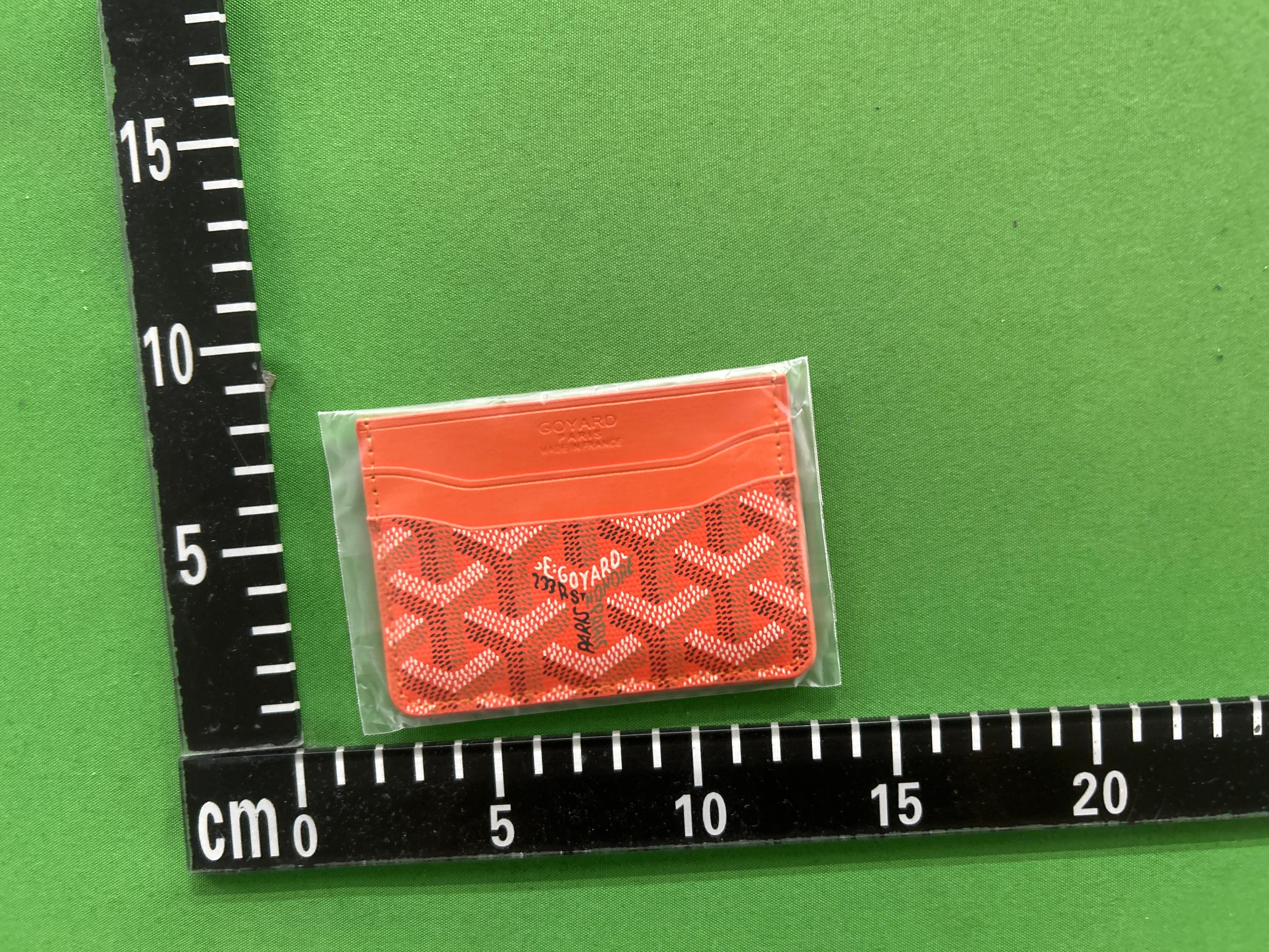 Foto QC 2 de Goyard Saint Sulpice Card Holder Goyardine Orange