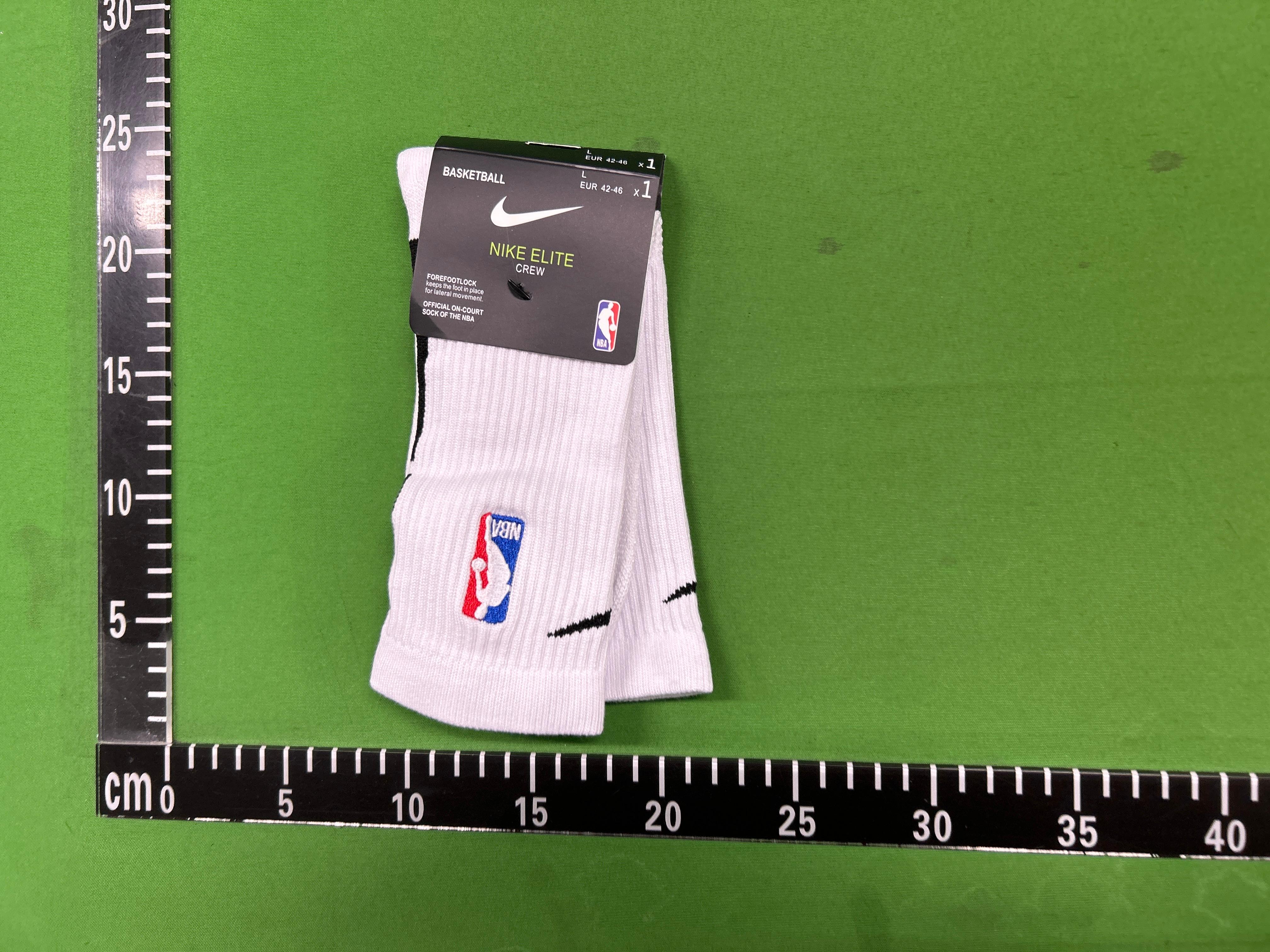 Foto QC 4 de Nike NBA Elite Crew Socks Basketball White Blue