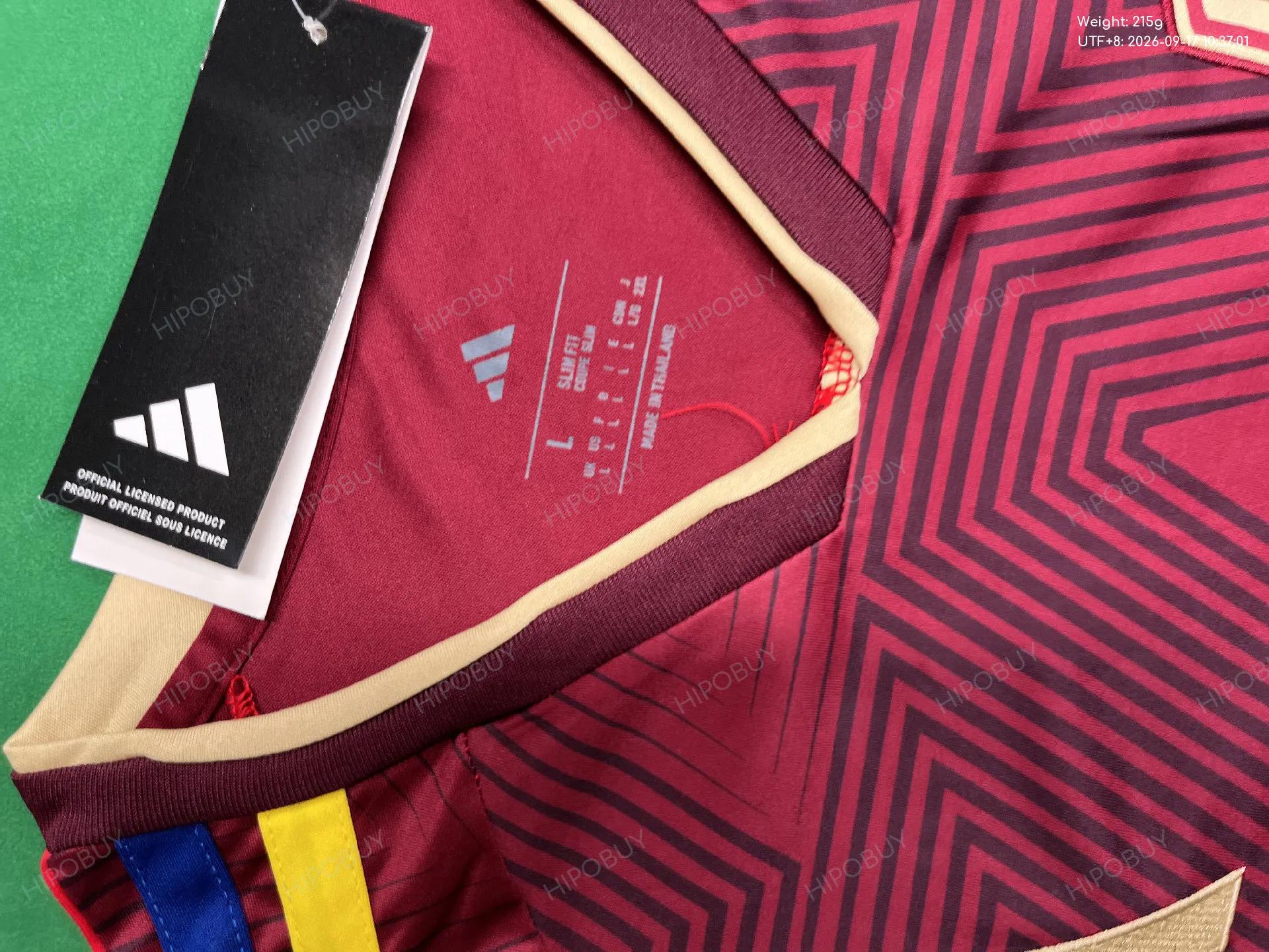Foto QC 1 de adidas x Venezuela 2026 Home Jersey Burgundy