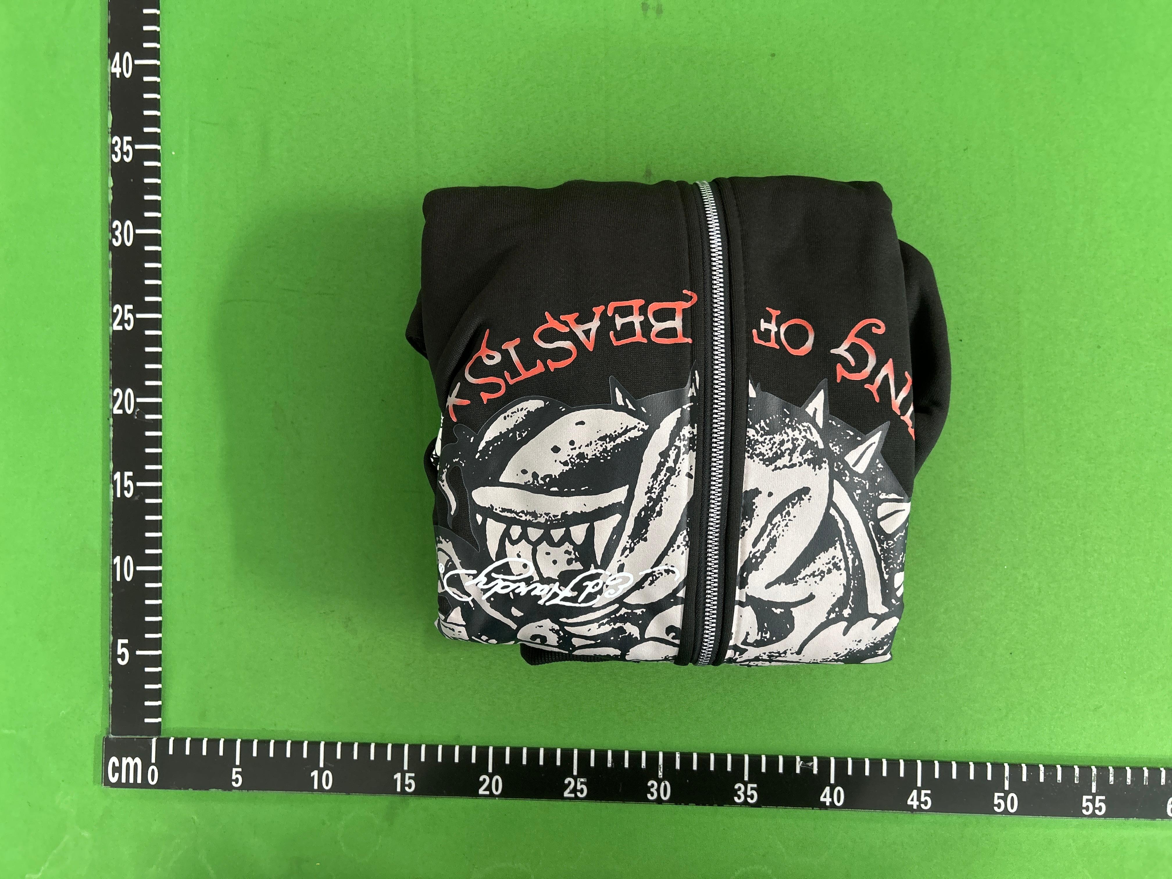 Foto QC 1 de Ed Hardy Cream Soda Zip Sweater Skull Graphic Black