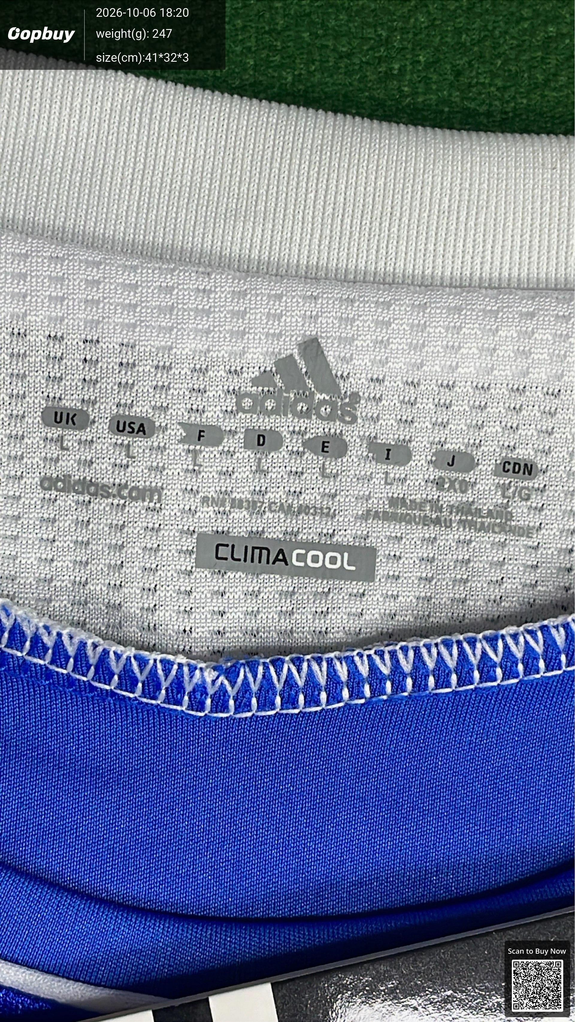 Foto QC 5 de adidas x Chelsea FC Retro 2012/13 Home Long Sleeve Eden Hazard Jersey Blue Gold