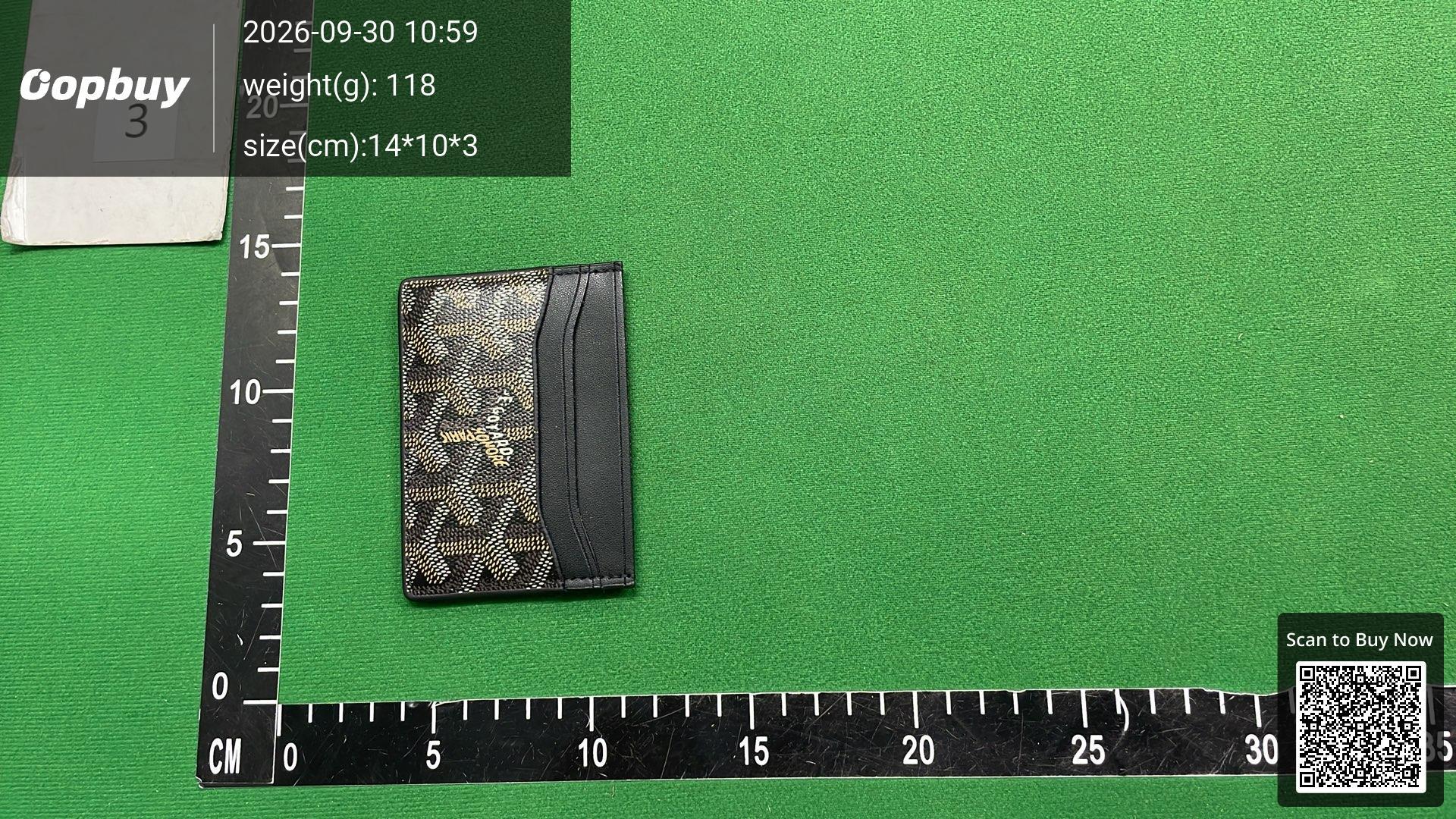 Foto QC 2 de Goyard Matignon GM Wallet Goyardine Blue
