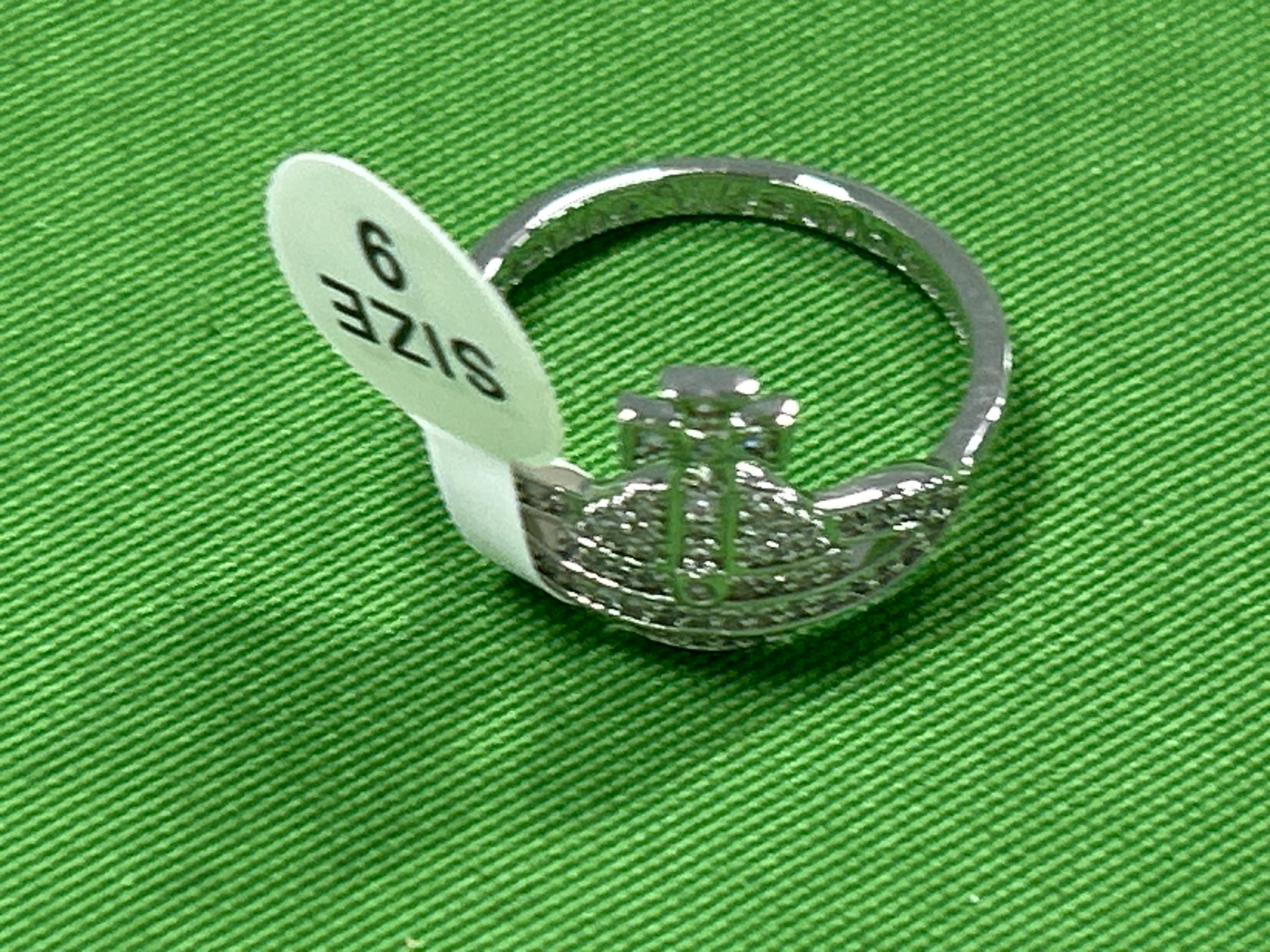 Foto QC 3 de Vivienne Westwood Reina Ring Sterling Silver Cubic Zirconia Silver