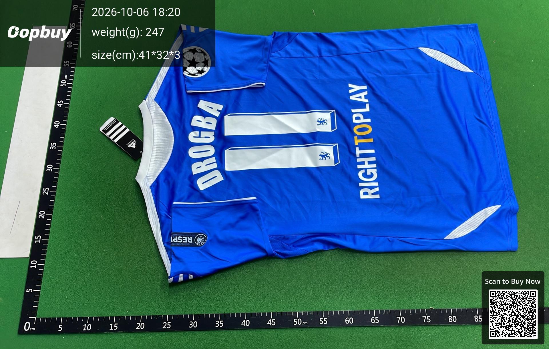 Foto QC 7 de adidas x Chelsea FC Retro 2012/13 Home Long Sleeve Eden Hazard Jersey Blue Gold