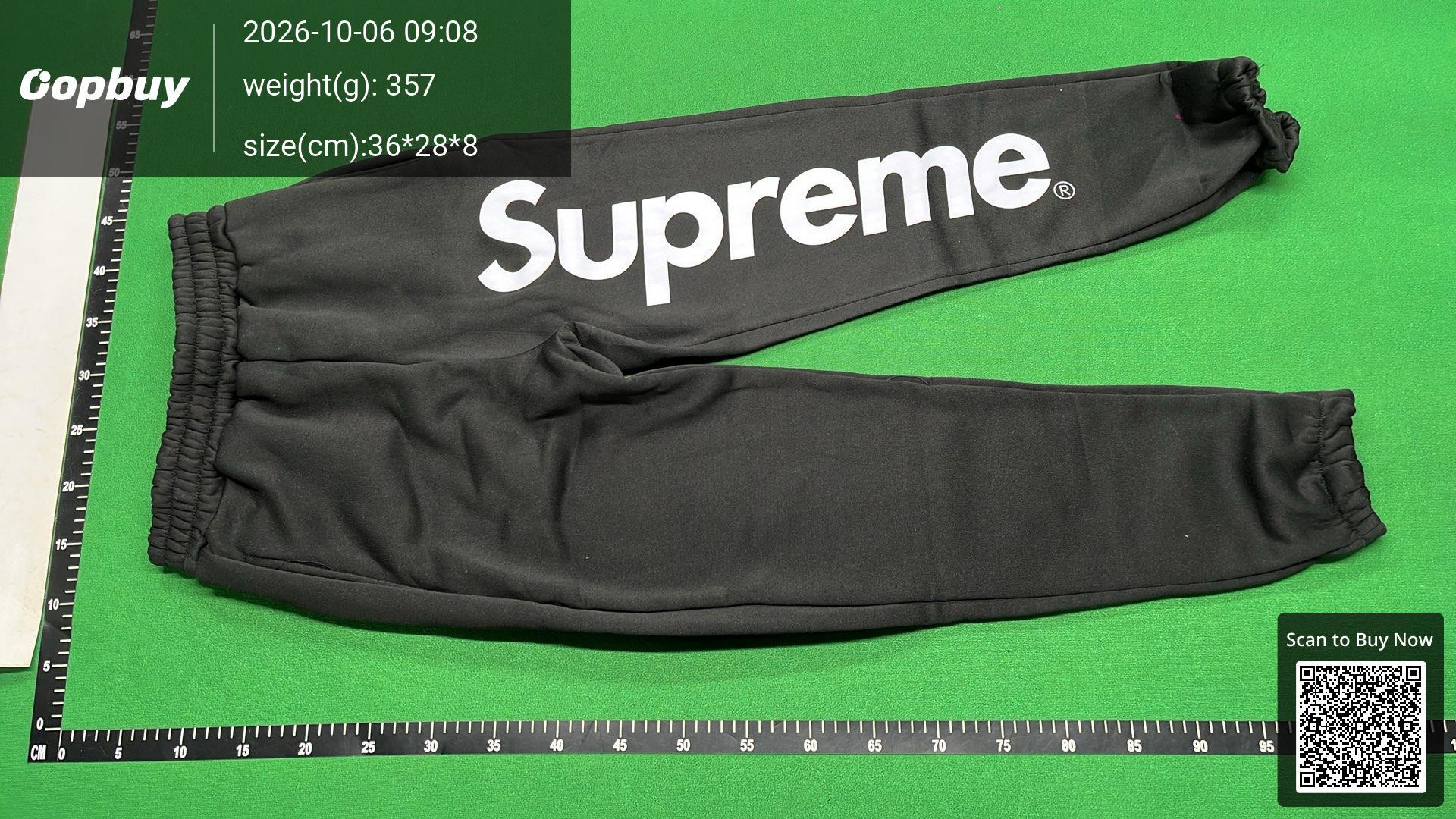 Foto QC 2 de Supreme Satin Applique Sweatpants Black