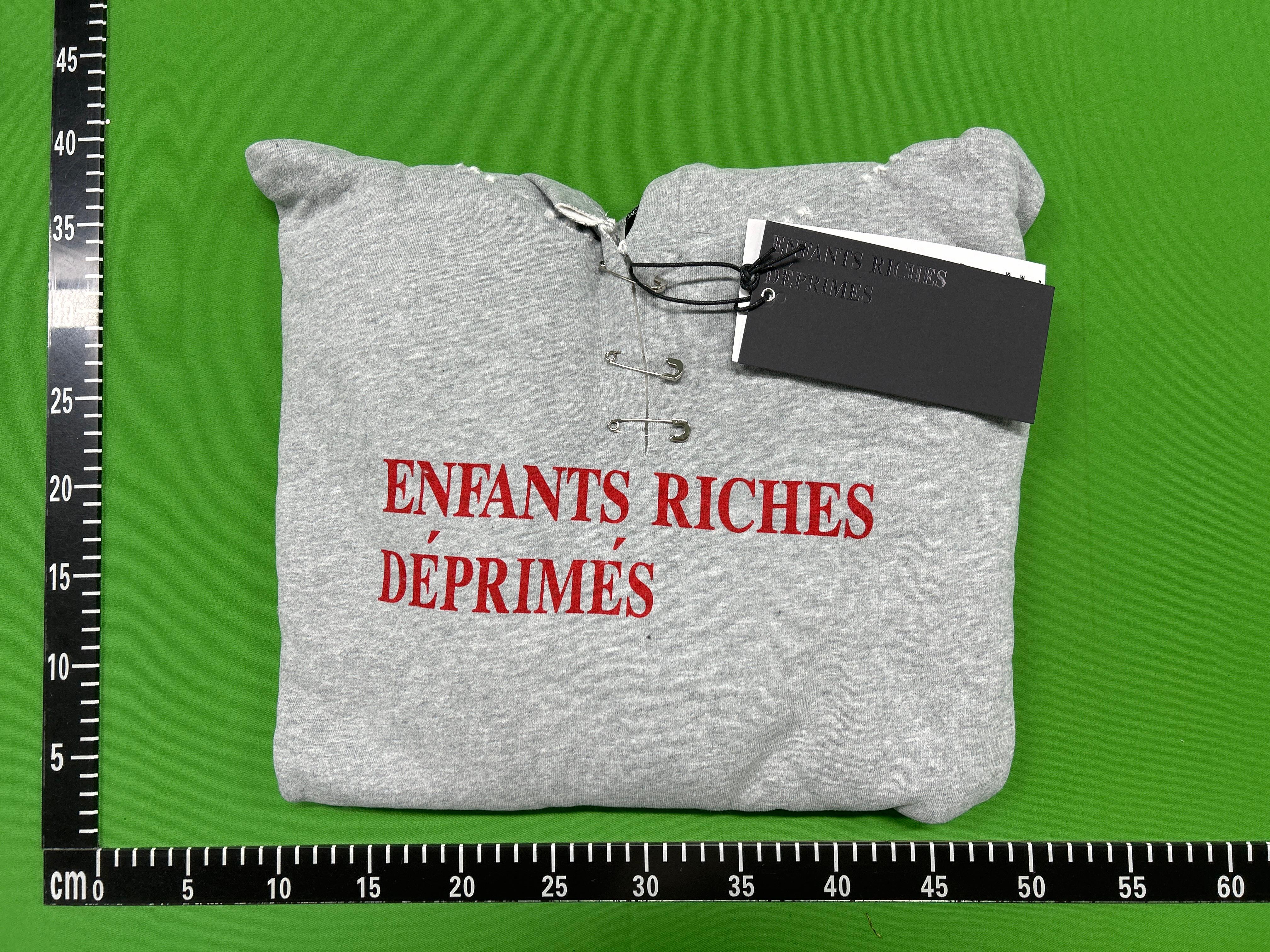 Foto QC 2 de Enfants Riches Déprimés Hoodie Sun Faded Classic Logo Teal Blue