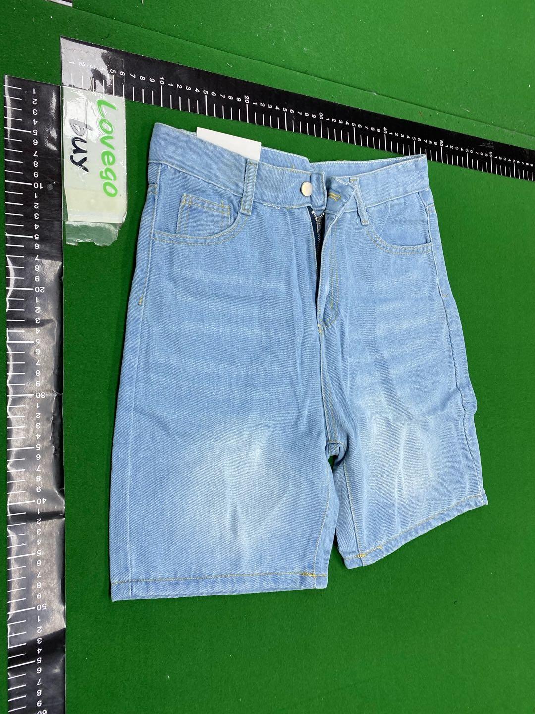 Foto QC 1 de Unbranded Denim Shorts Washed Loose Black