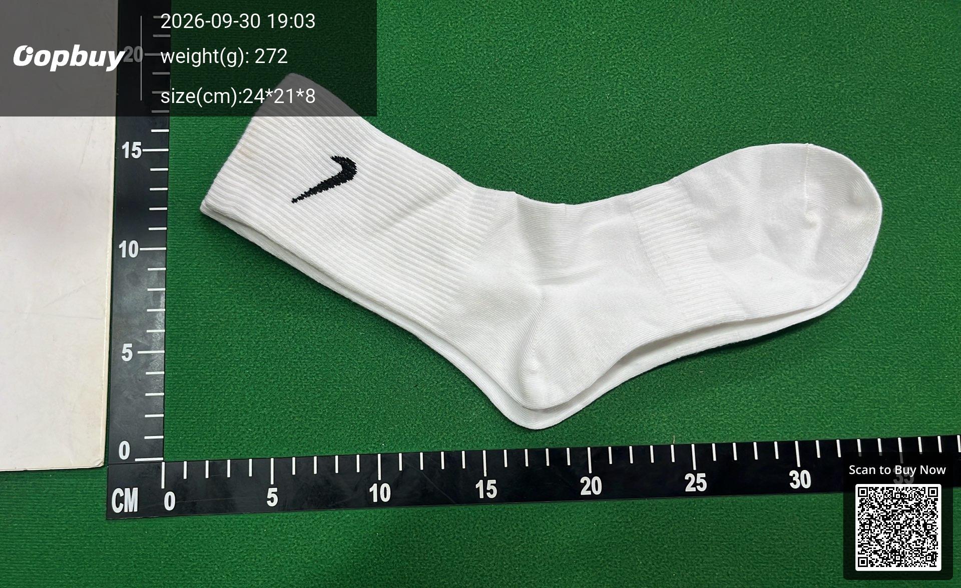 Foto QC 4 de Nike Crew Socks Cushioned White Black