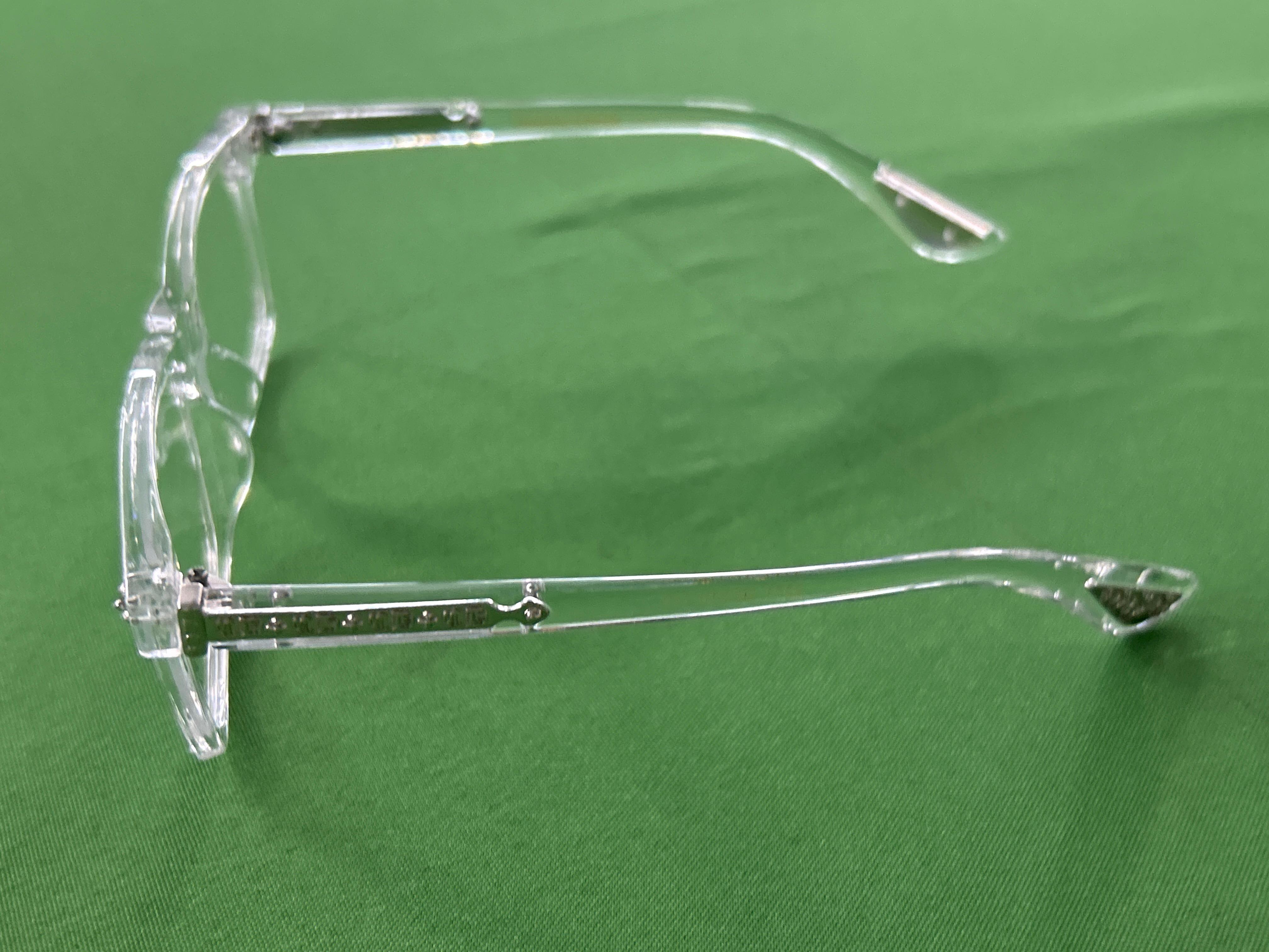 Foto QC 5 de Chrome Hearts Square-Frame Acetate Eyeglasses Black (2271)