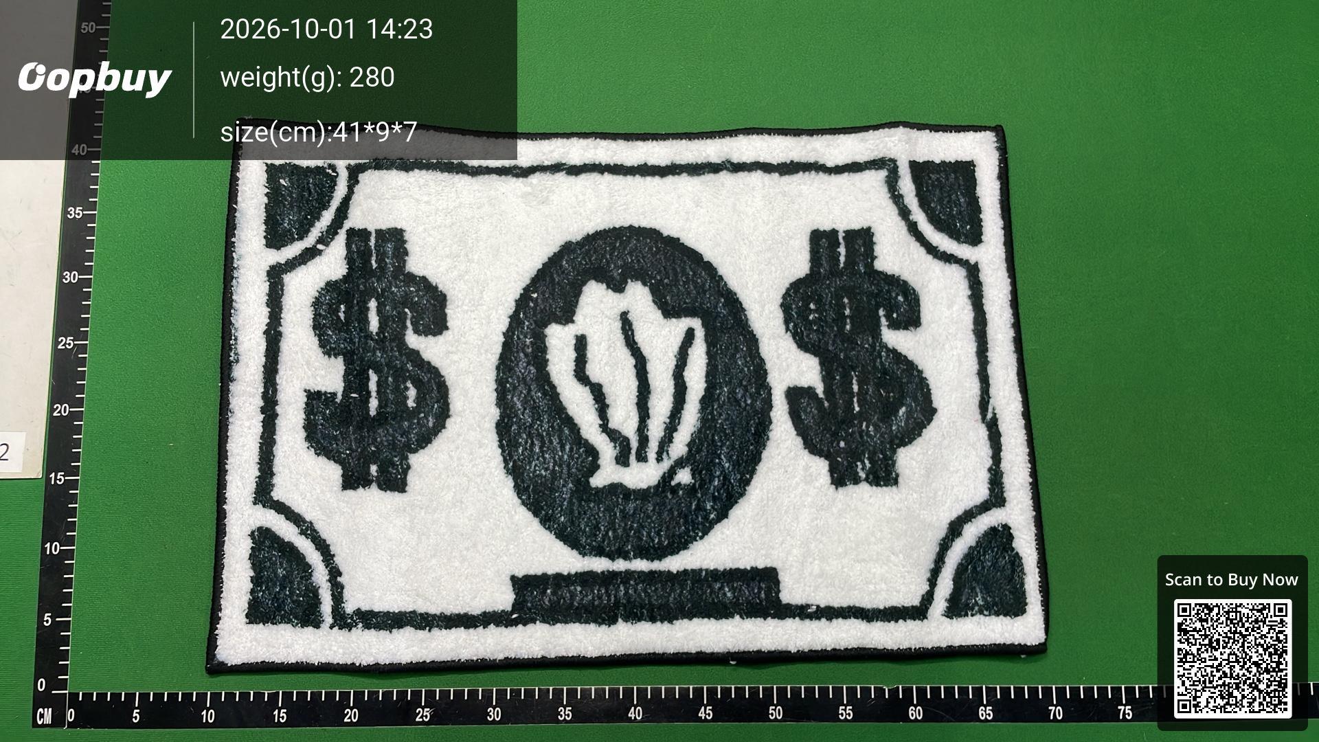 Foto QC 4 de Dollar Bill Rug Green
