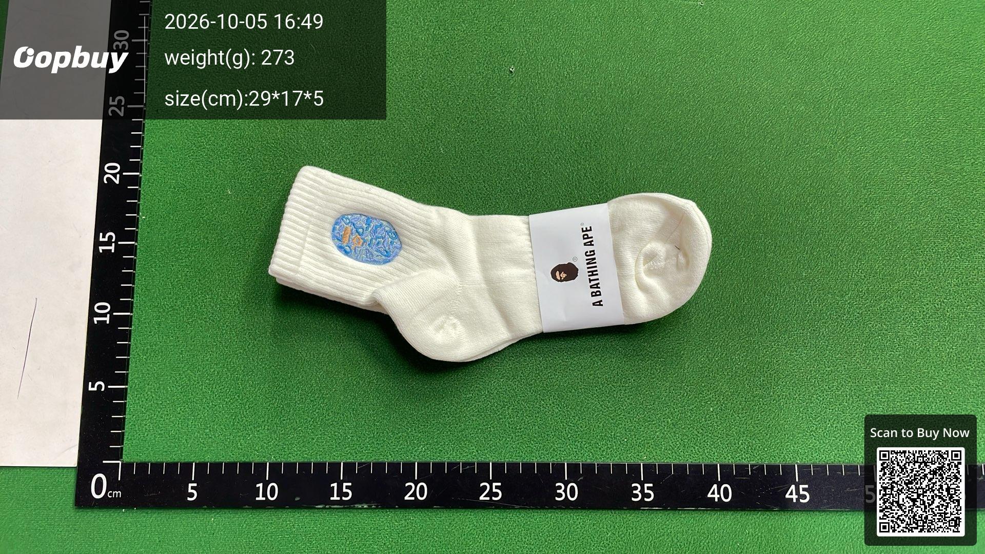 Foto QC 1 de BAPE Crew Socks Ape Head Black