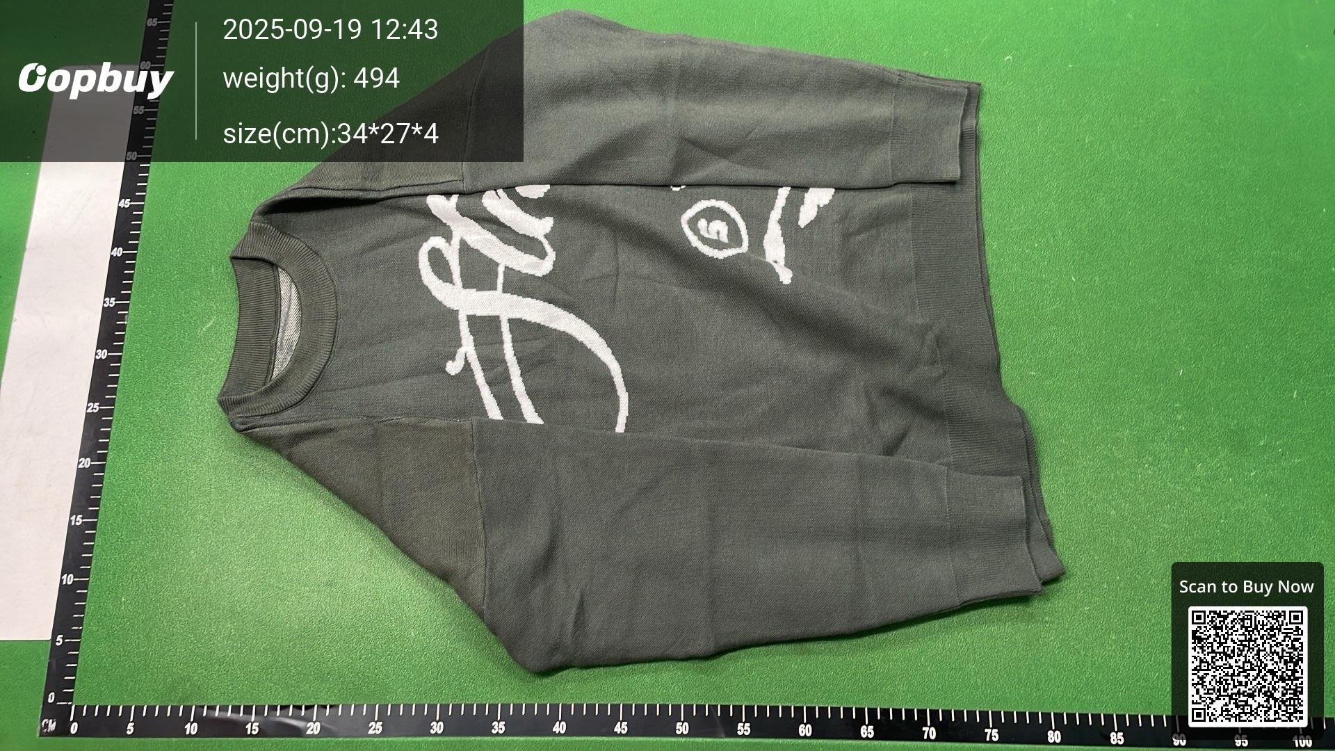 Foto QC 6 de Stussy Graphic Crewneck Sweater Black