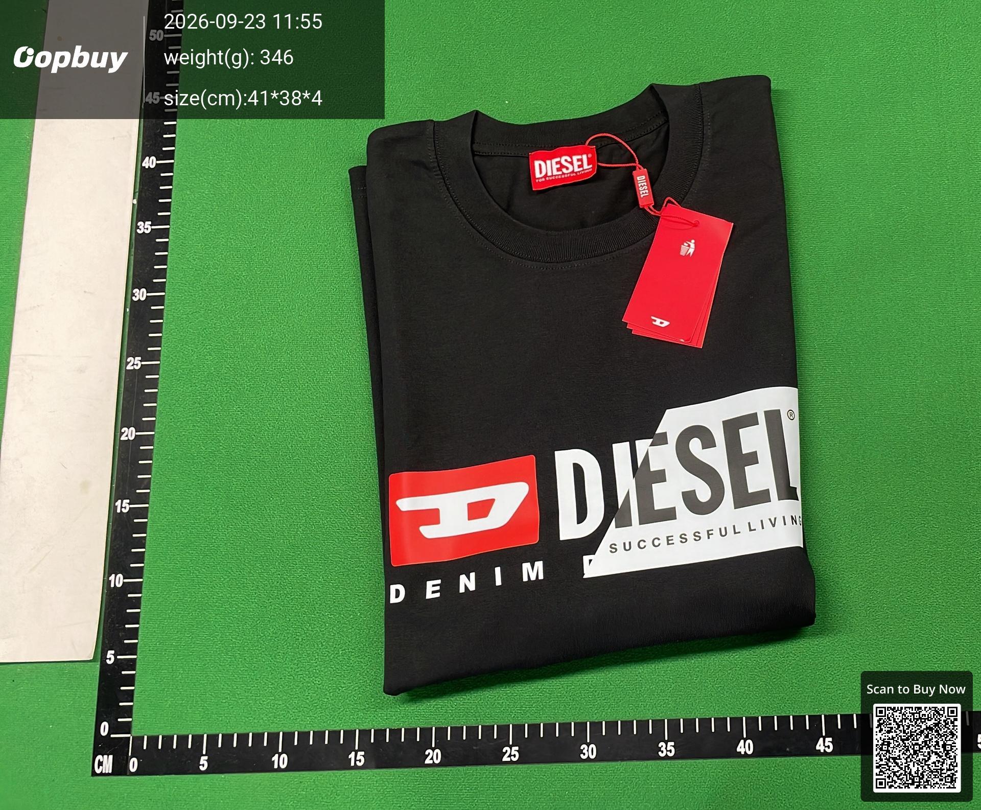 Foto QC 8 de Diesel T-shirt Logo Print Black