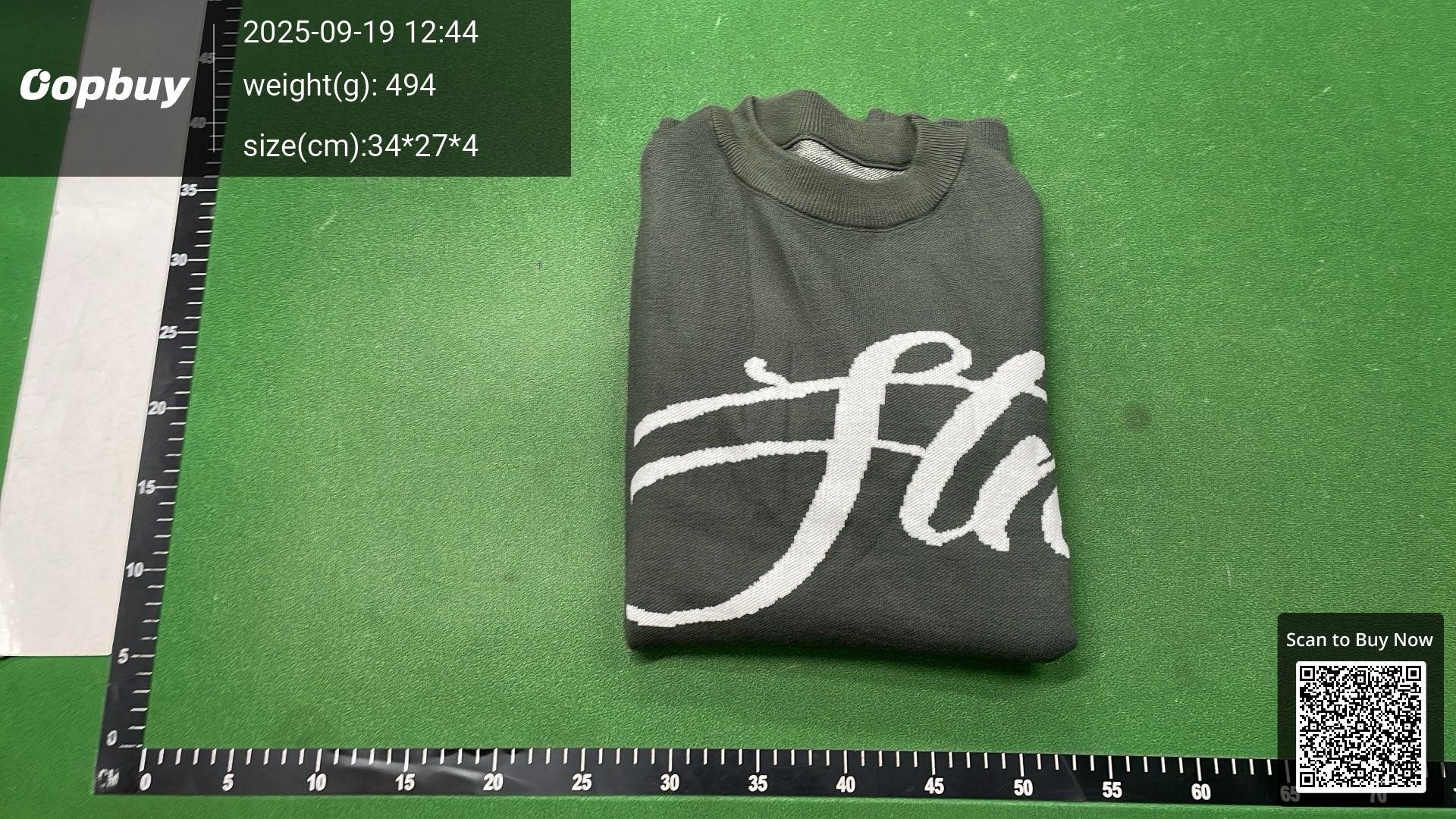Foto QC 8 de Stussy Graphic Crewneck Sweater Black