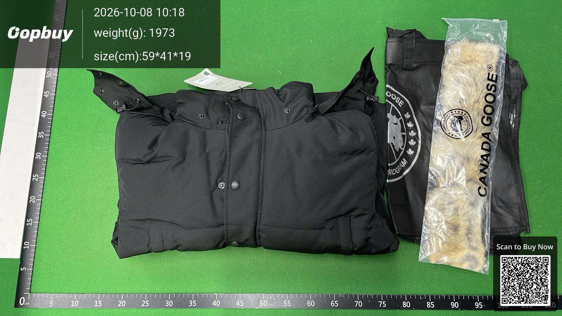 Foto QC 4 de Canada Goose Wyndham Down Jacket Black Label with Fur Black