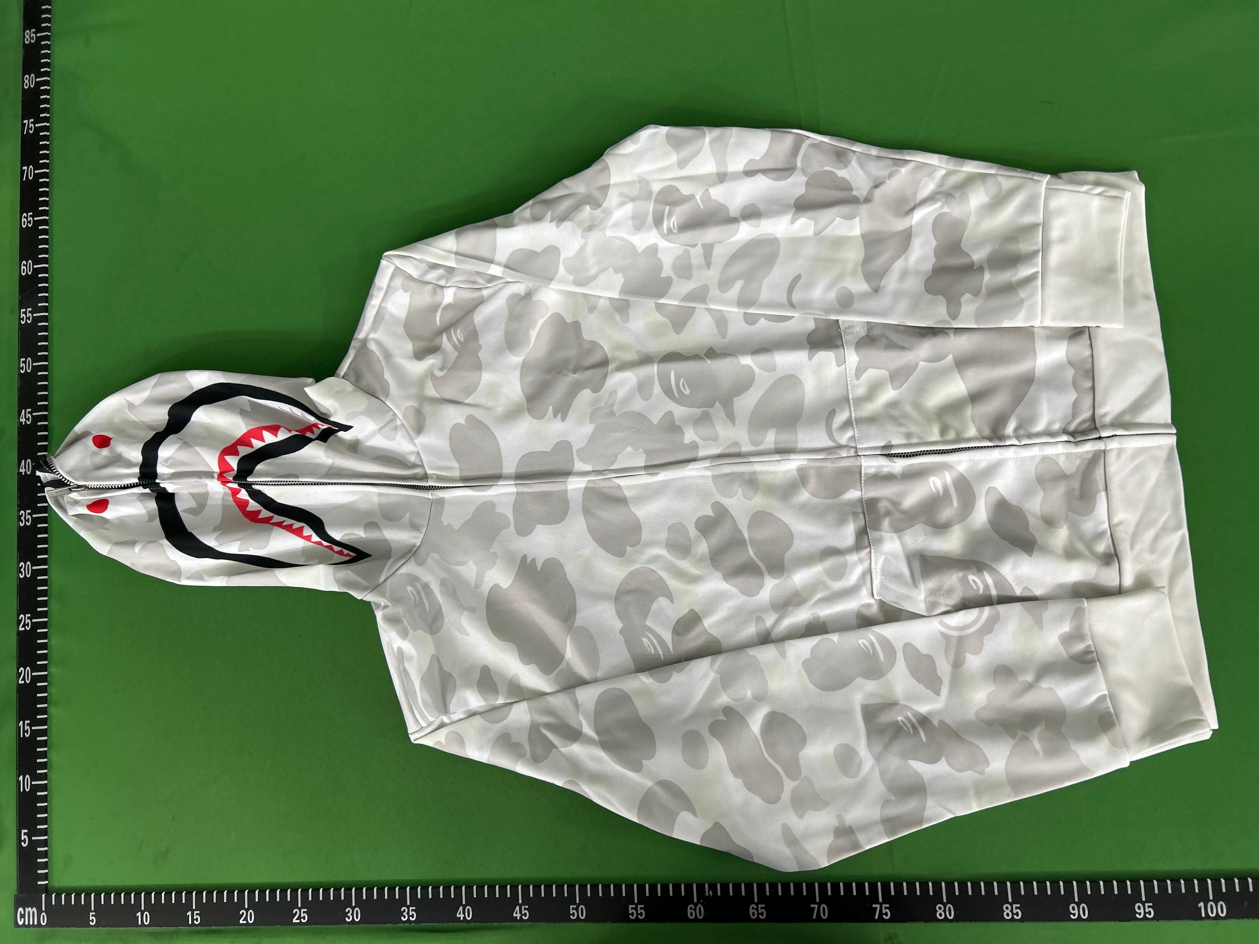 Foto QC 7 de BAPE Shark Hooded Jacket 1st Camo Yellow
